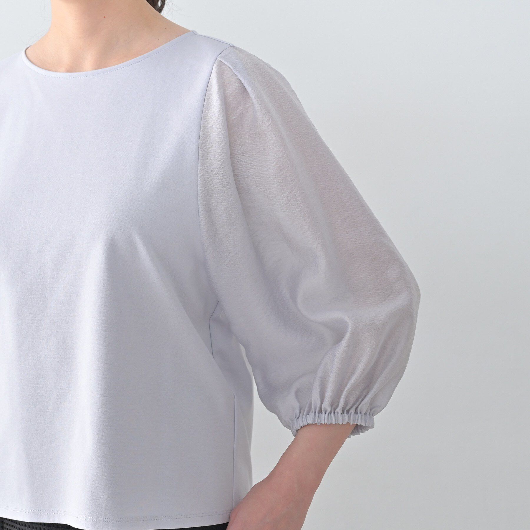 UNTITLED「ポンチ袖ボリュームトップス」|Tシャツ・カットソー|