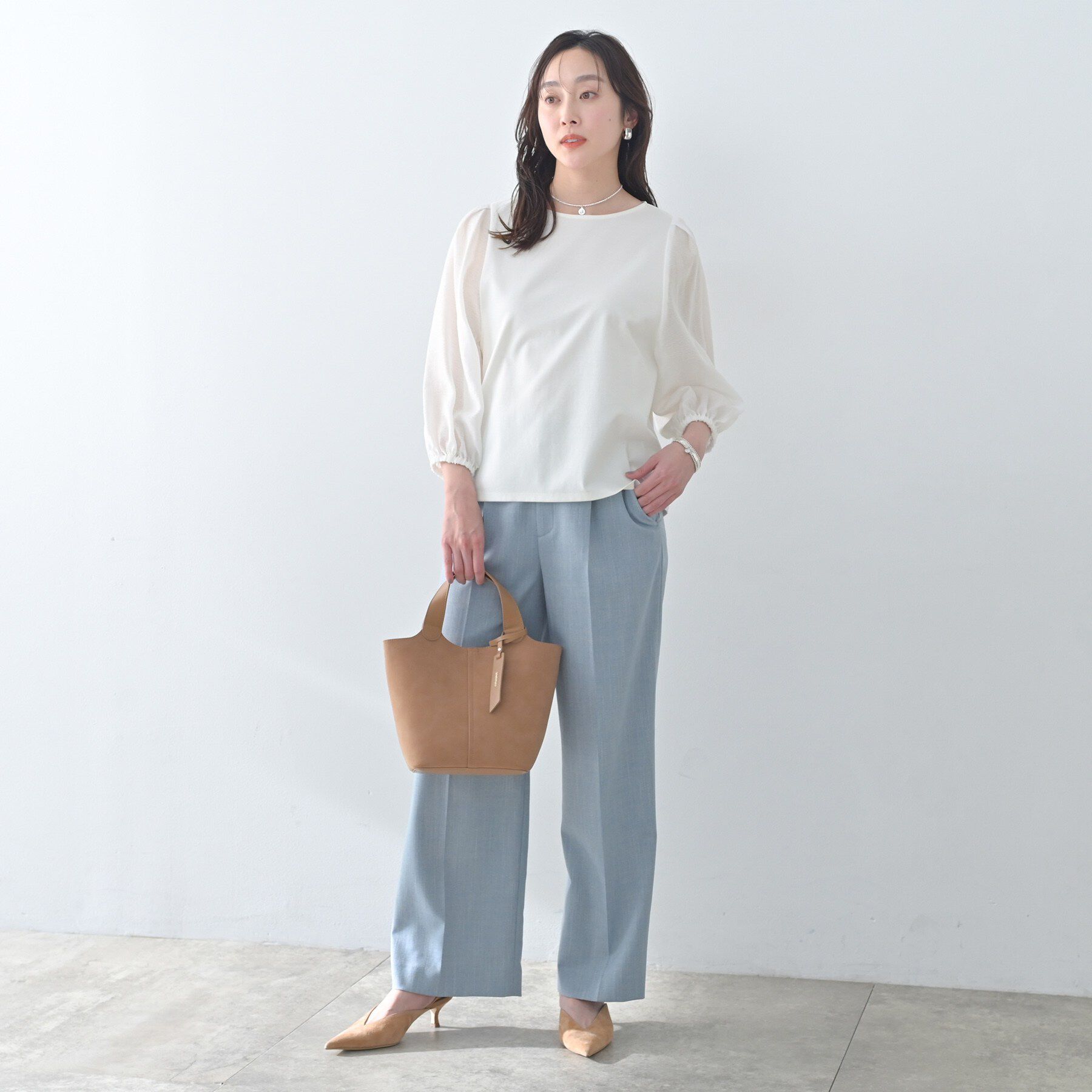 UNTITLED「ポンチ袖ボリュームトップス」|Tシャツ・カットソー|