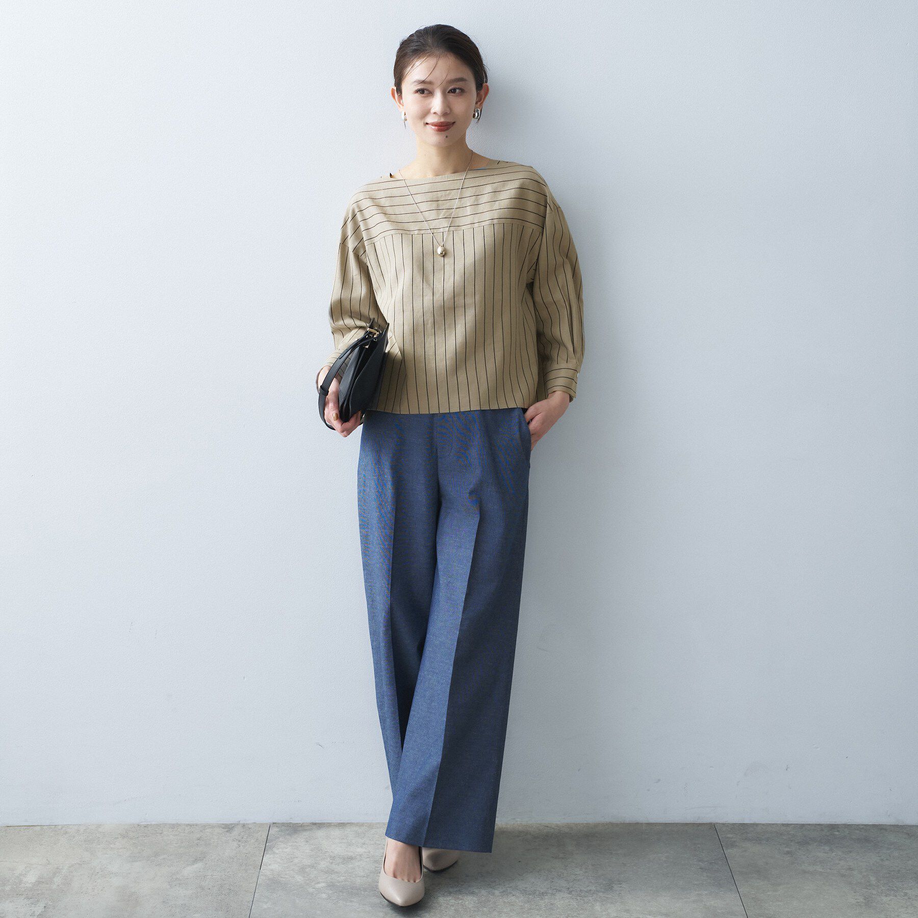 UNTITLED「ボートネックブラウス」|シャツ・ブラウス|