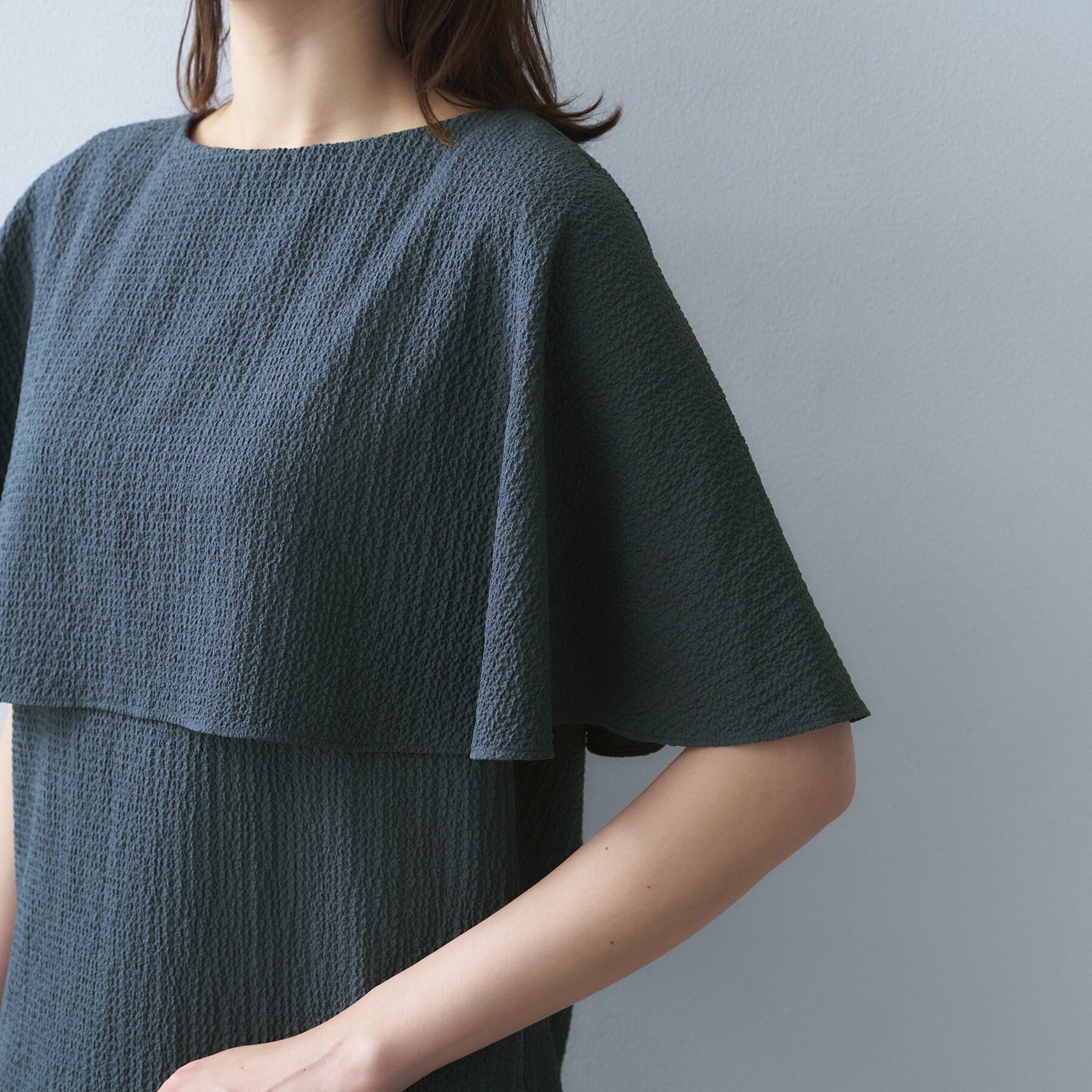 UNTITLED「ケープデザインブラウス」|シャツ・ブラウス|