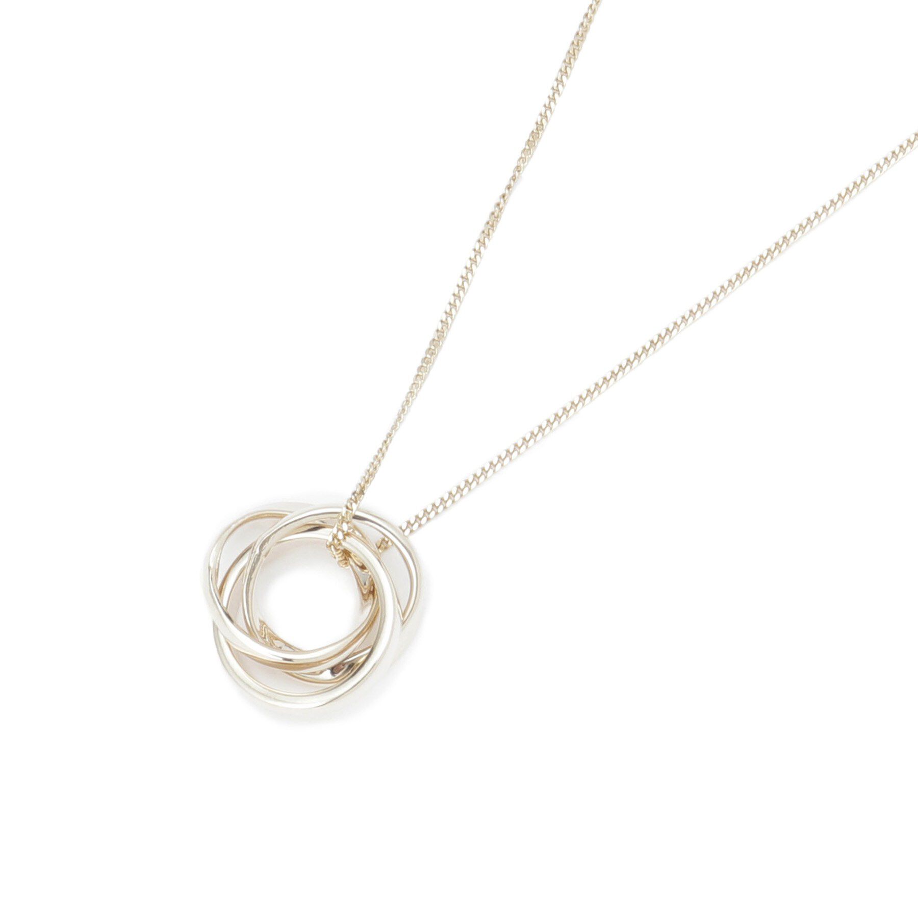 UNTITLED「【ステンレスチェーン】リングネックレス」|ネックレス|ゴールド(007)