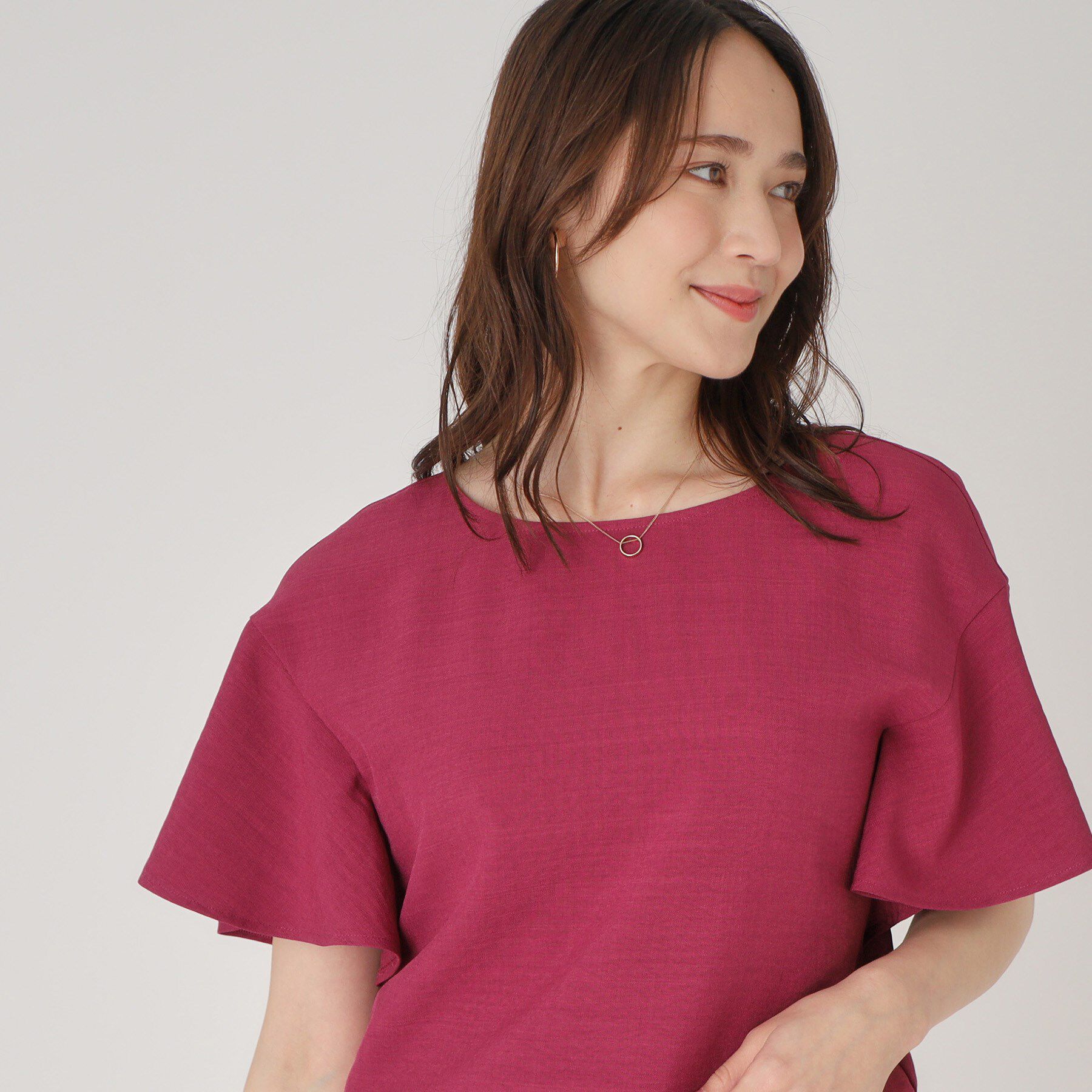 COUP DE CHANCE「【洗える】フレアー袖ブラウス」|シャツ・ブラウス|