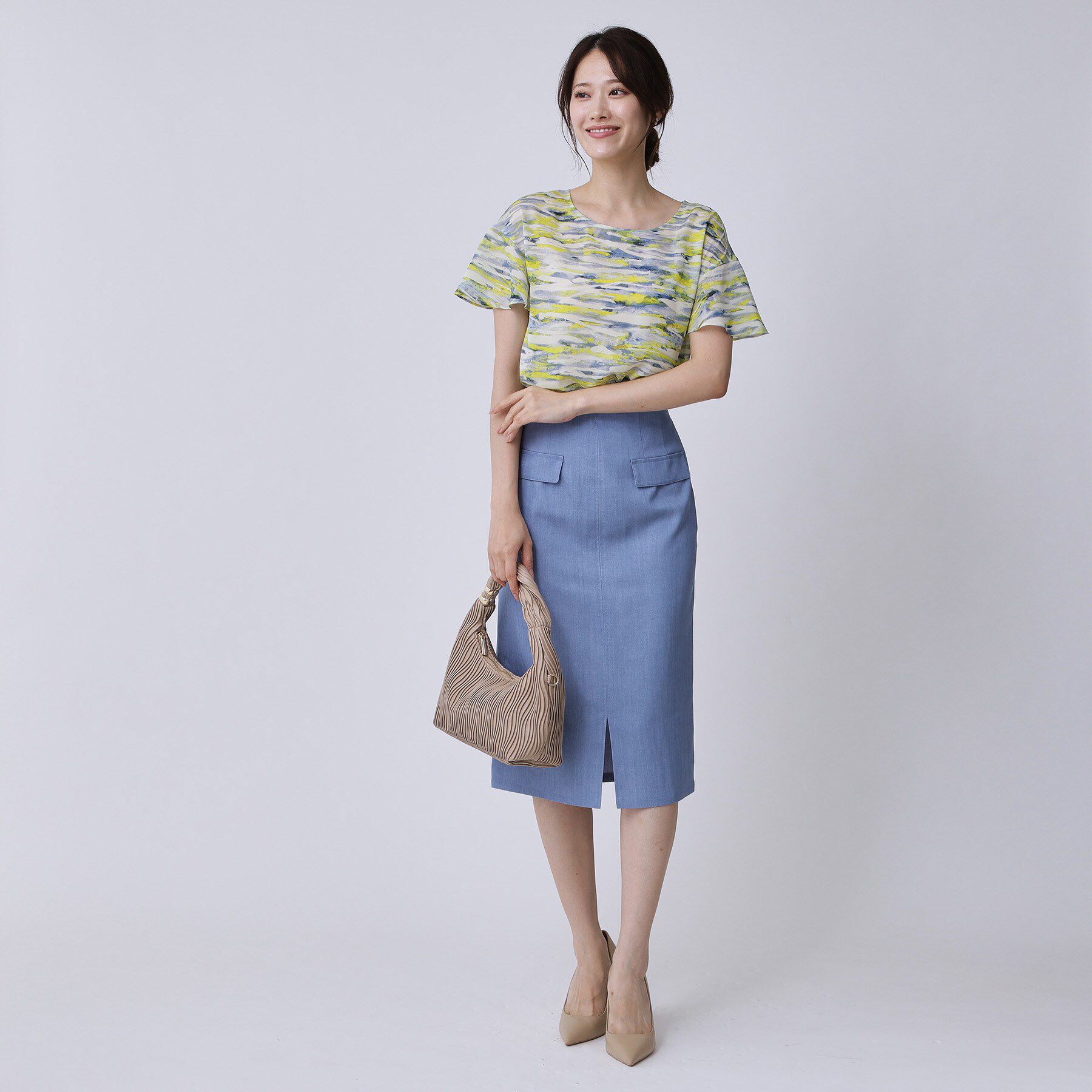 COUP DE CHANCE「【手洗い可／日本製】プリント柄ブラウス」|シャツ・ブラウス|