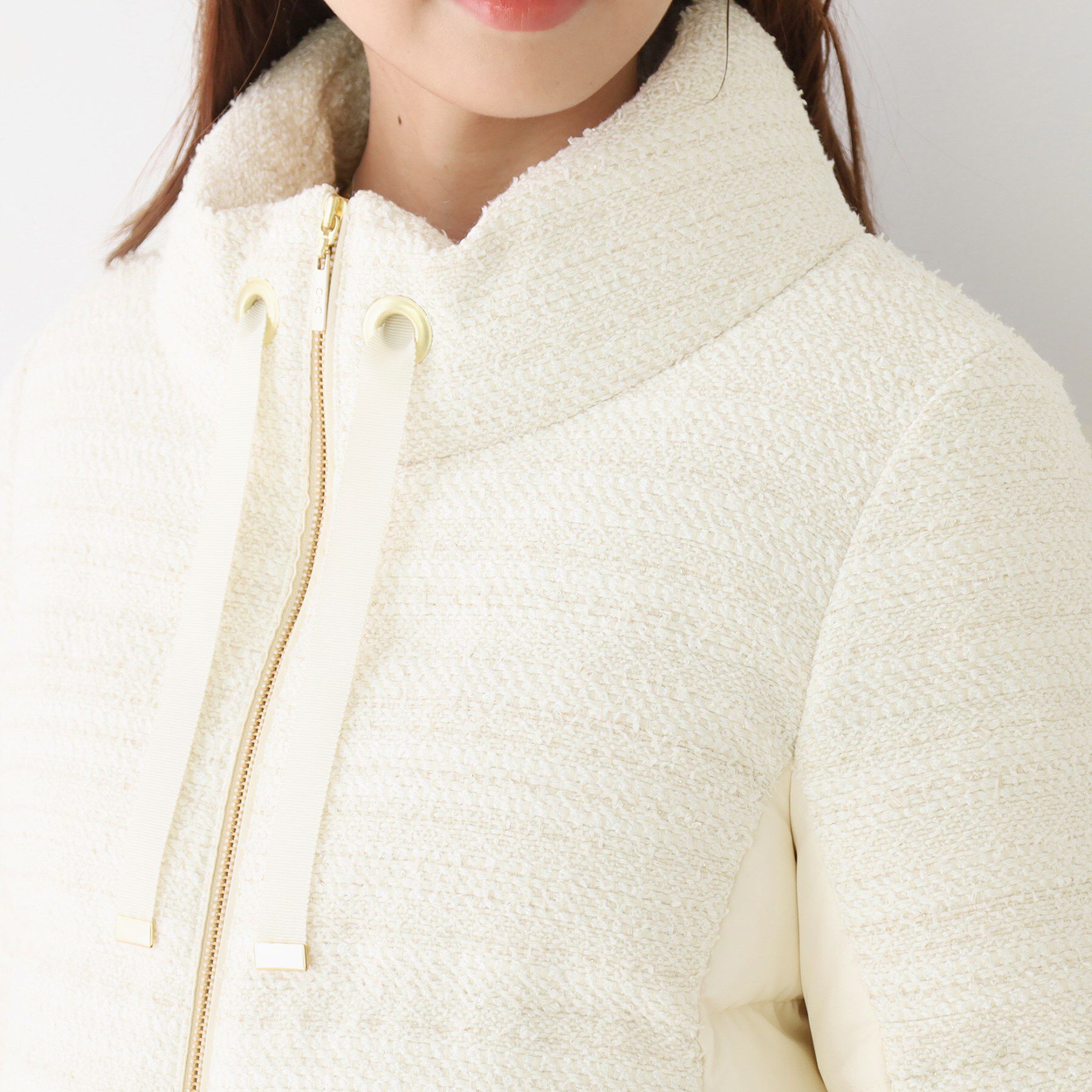 COUP DE CHANCE「【ショート丈】ツイードダウン」|ダウン|