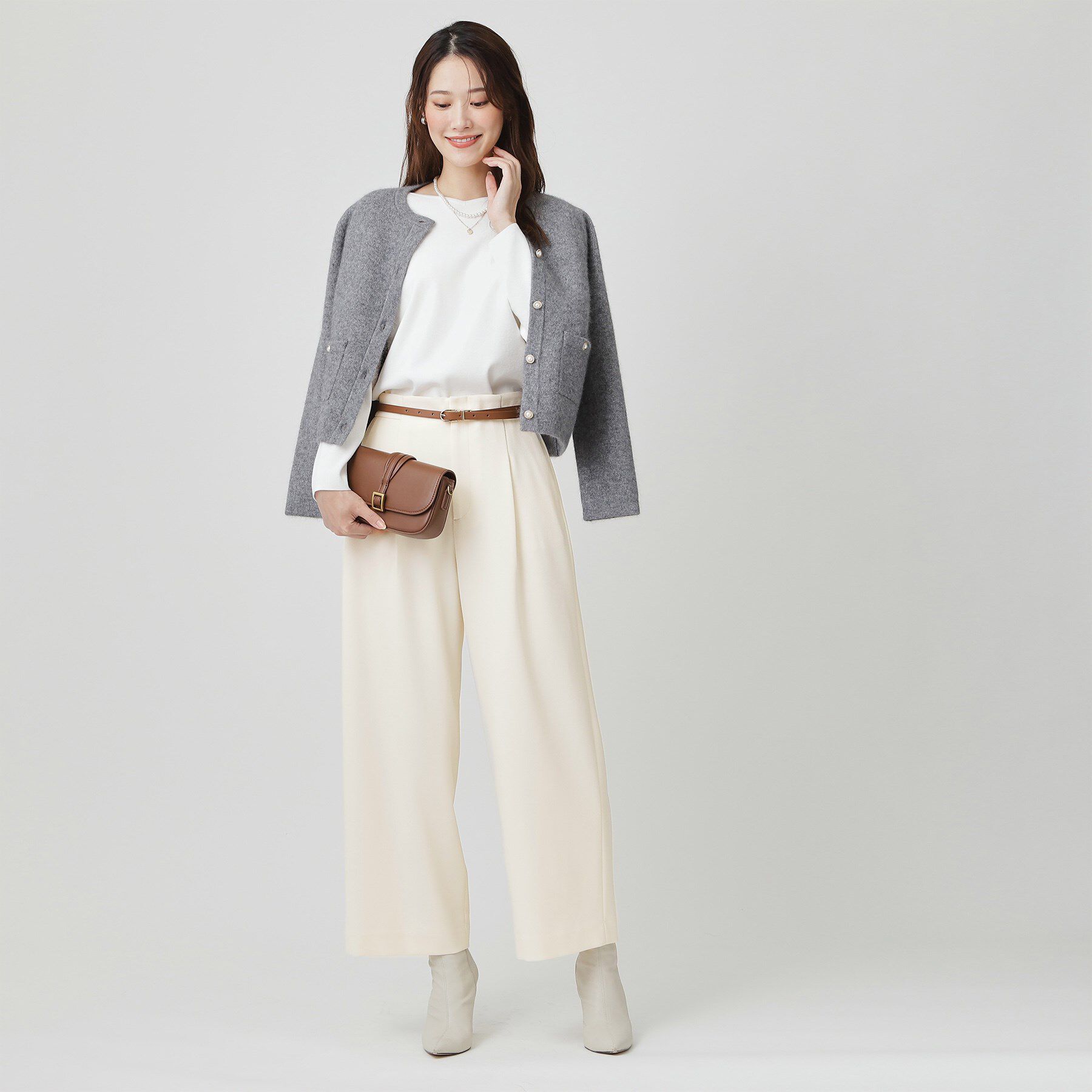 COUP DE CHANCE「【手洗い可／日本製】タックワイドパンツ」|その他|