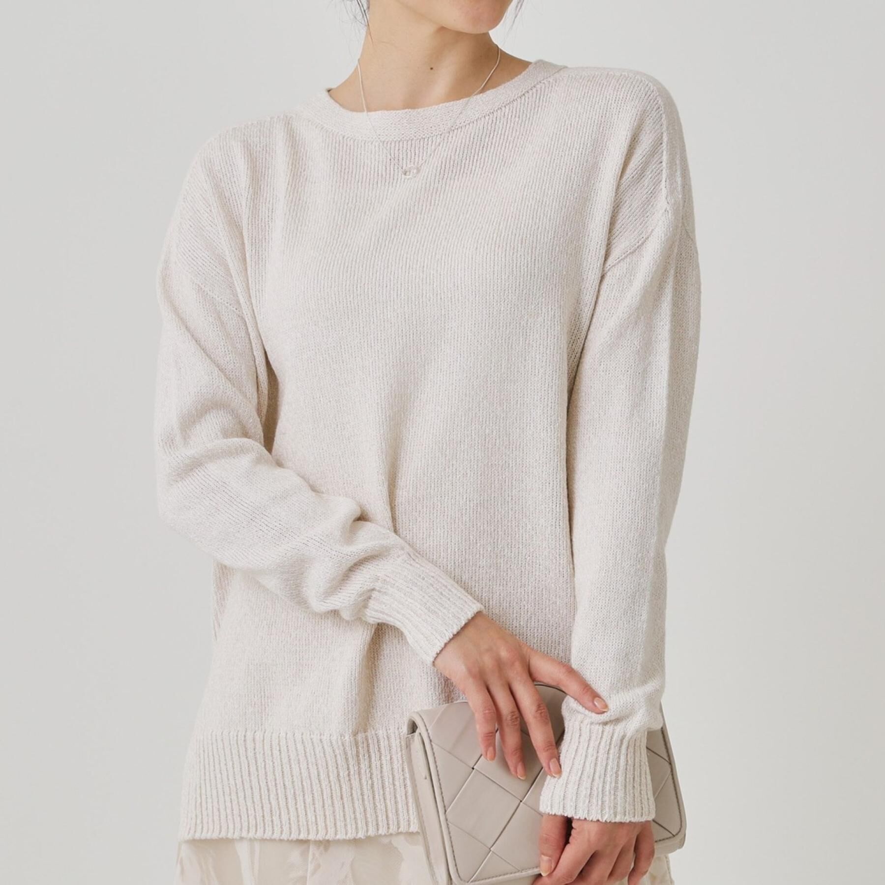 COUP DE CHANCE「【手洗い可／日本製】ヒップ丈ニットトップス」|ニット・セーター|