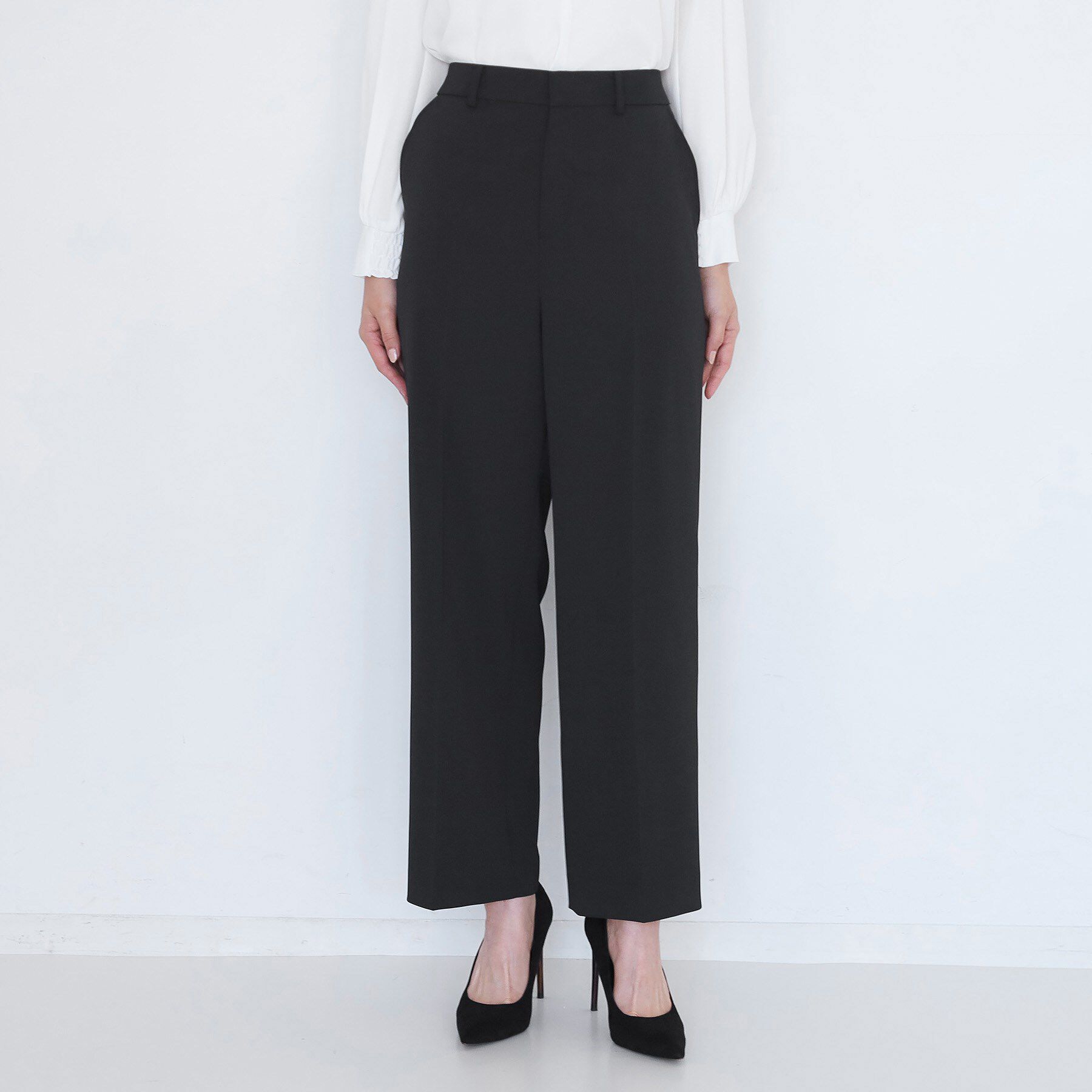 COUP DE CHANCE「【手洗い可／日本製／スーツ可】センタープレスストレートワイドパンツ」|その他|