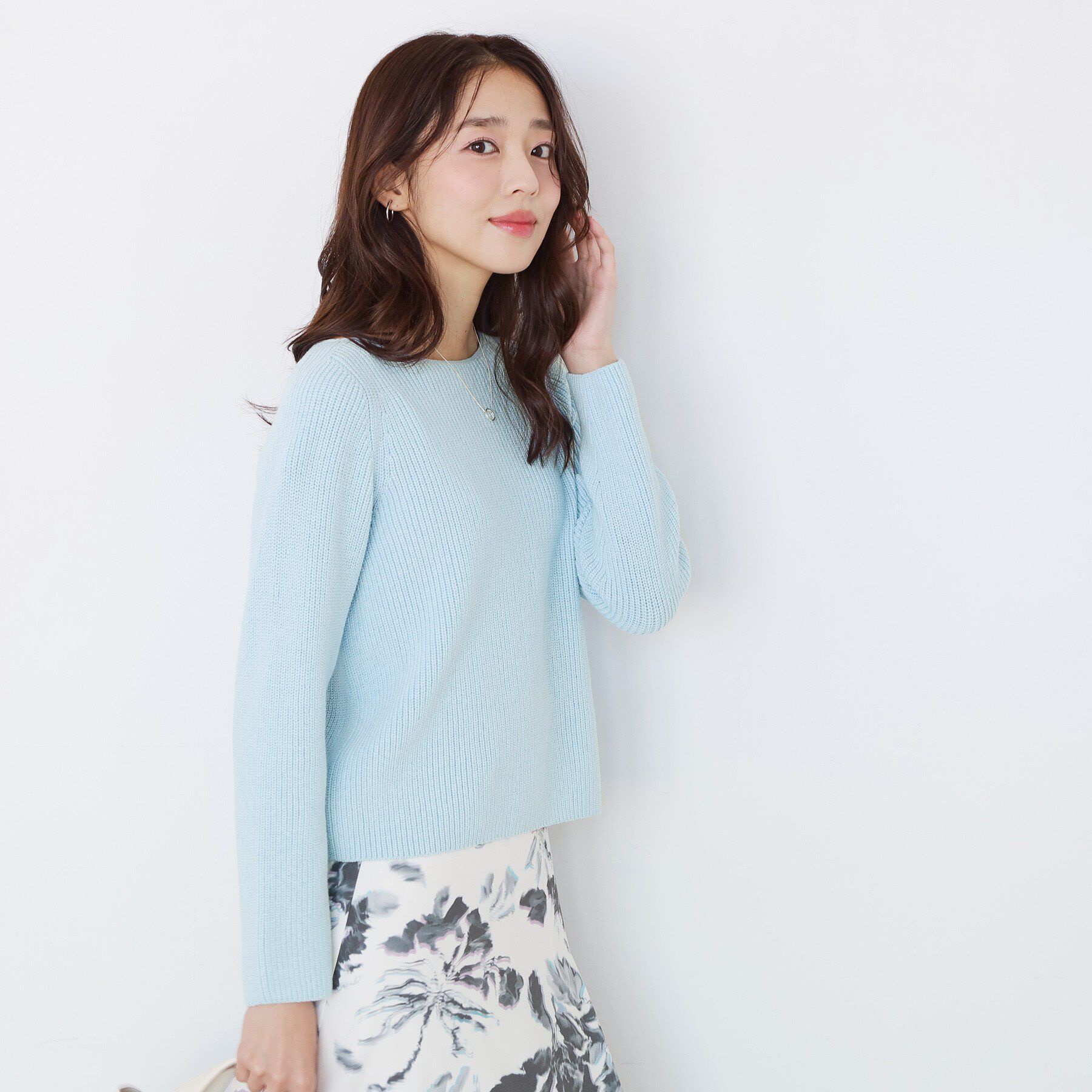 COUP DE CHANCE「【手洗い可／日本製】ミドルゲージ軽やかニットトップス」|ニット・セーター|