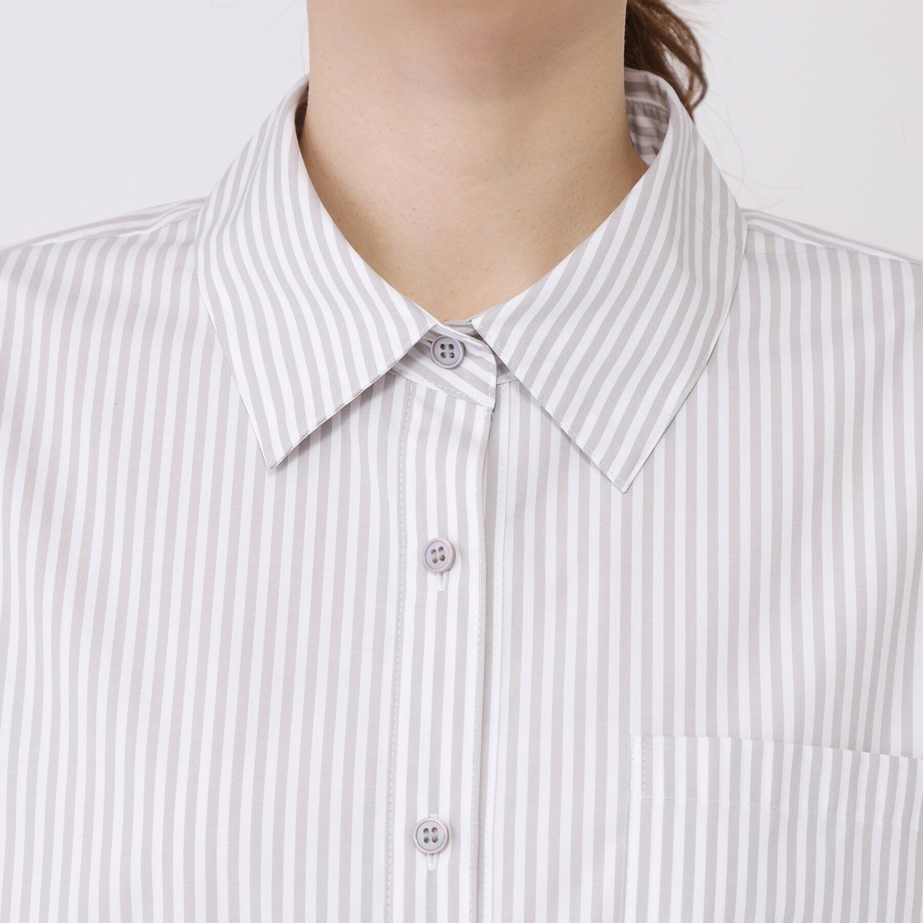 COUP DE CHANCE「【手洗い可／日本製／レイヤード】きれいめ襟付きシャツ」|シャツ・ブラウス|