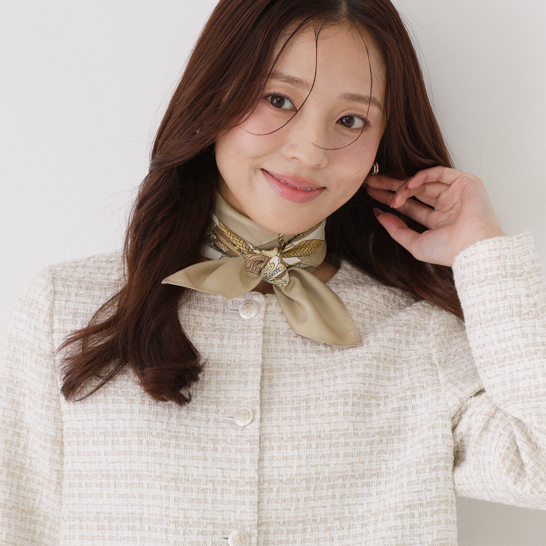 COUP DE CHANCE「【馬具柄】クラシカルなプリントスカーフ」|バンダナ・スカーフ|