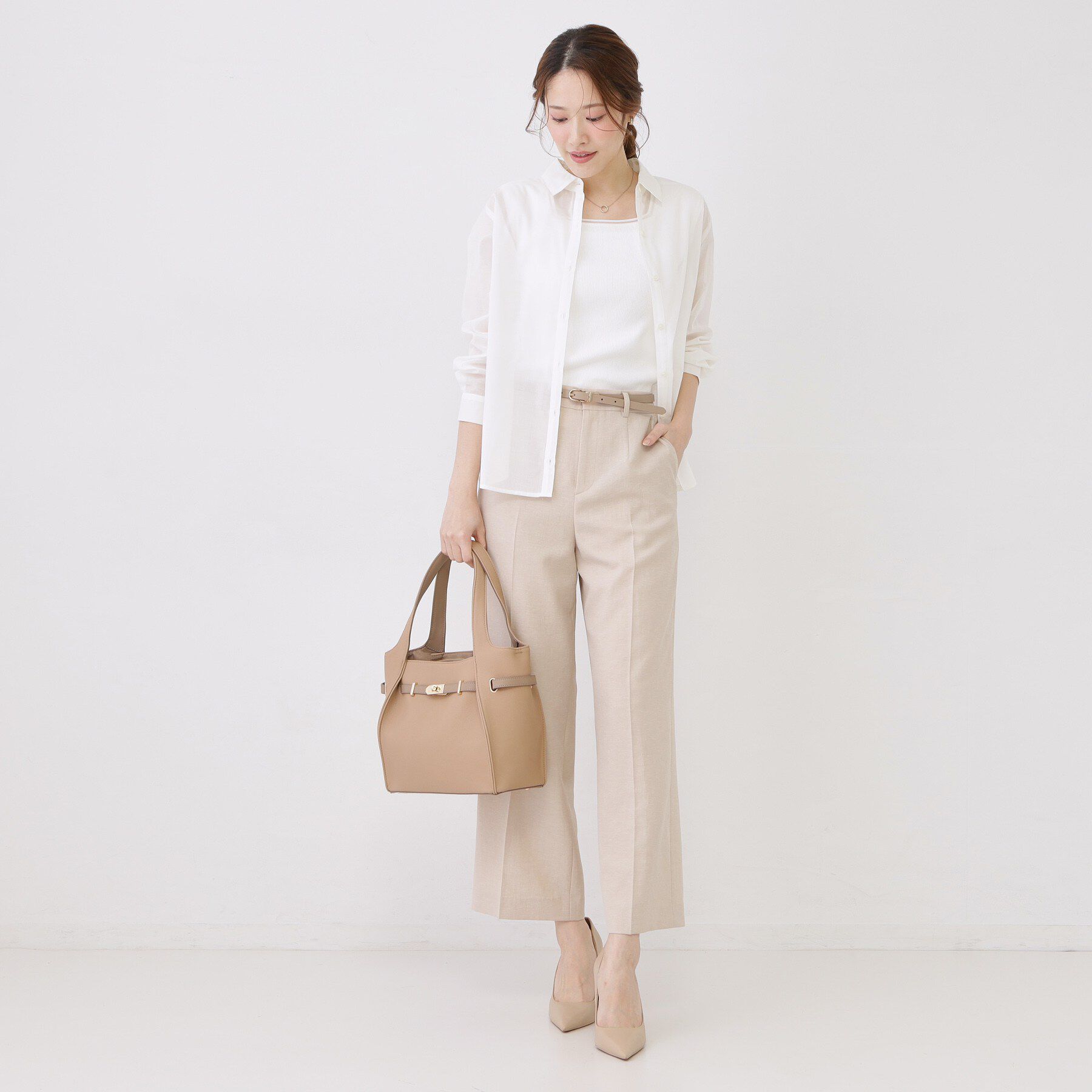 COUP DE CHANCE「【手洗い可／ソフトな風合い】シアーローンシャツ」|シャツ・ブラウス|