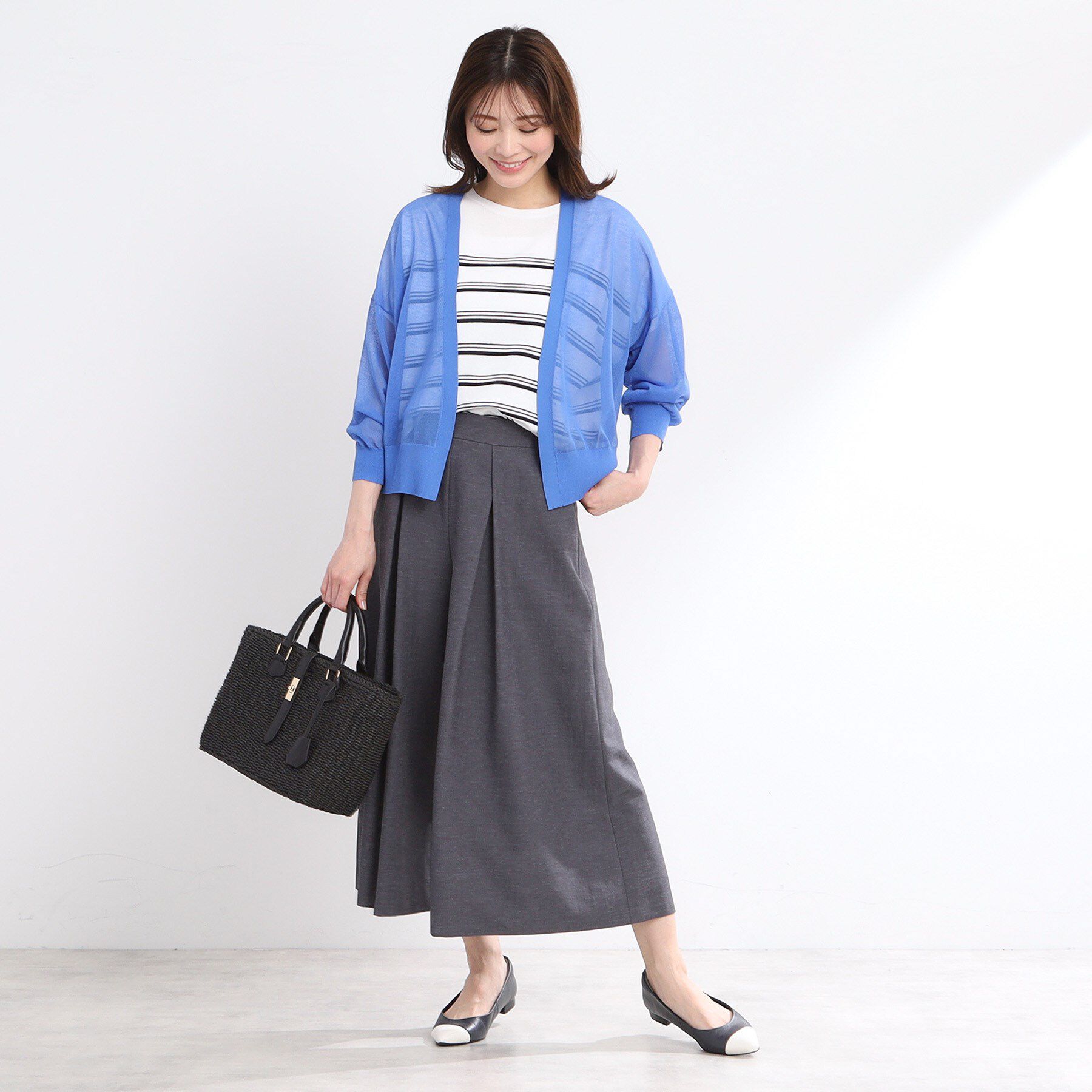 Reflect「【手洗い可】キレイめシアーカーディガン」|カーディガン|