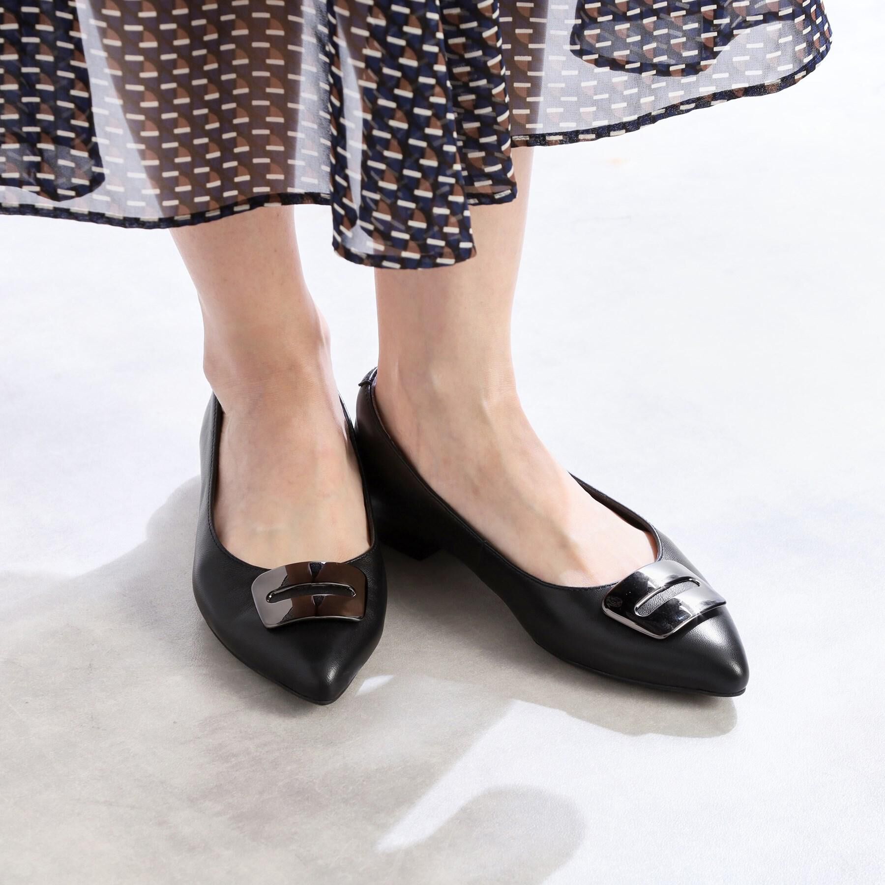 Reflect「【至福の履き心地】&rsquo;25秋冬 やみつきフラットパンプス」|パンプス|ブラック(019)