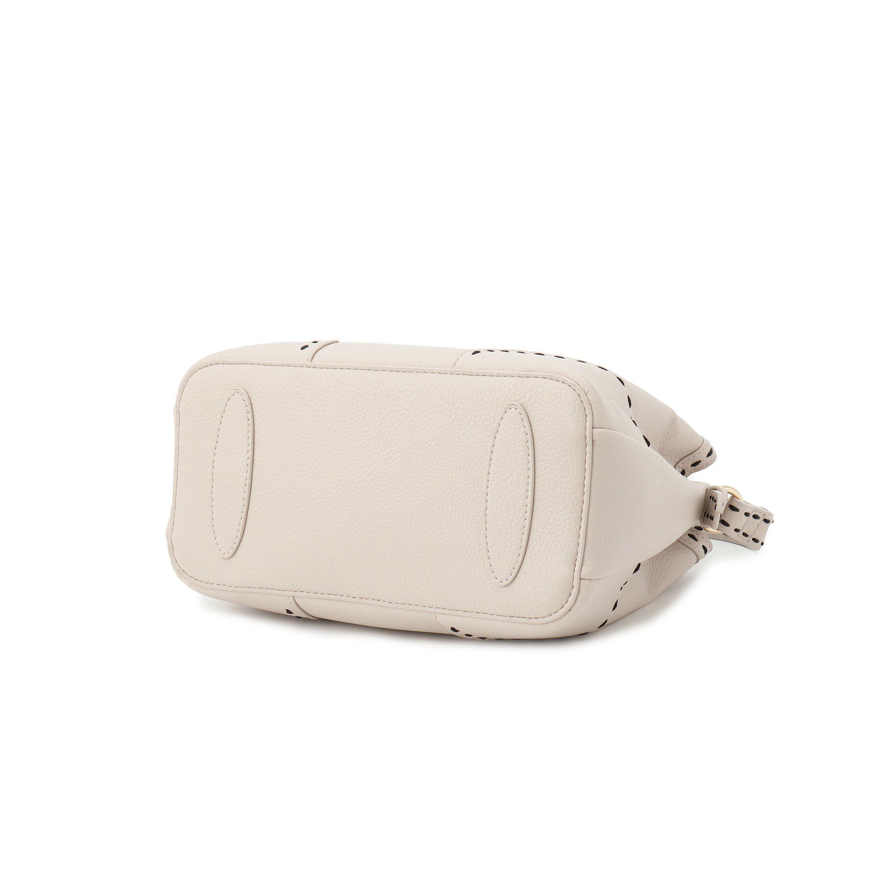 Reflect「【収納力◎／付属ストラップあり】バイカラーステッチバッグ」|ハンドバッグ|