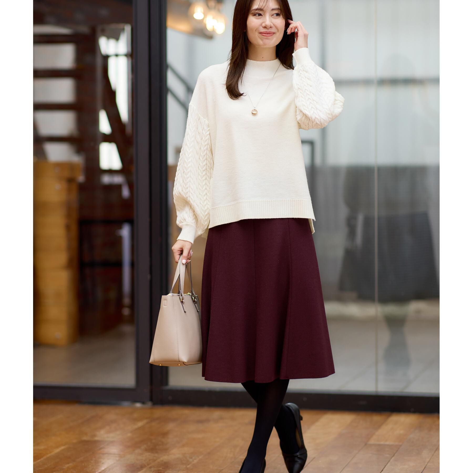 Reflect「【選べる5色◎】フレアフリュイドスカート」|スカート|