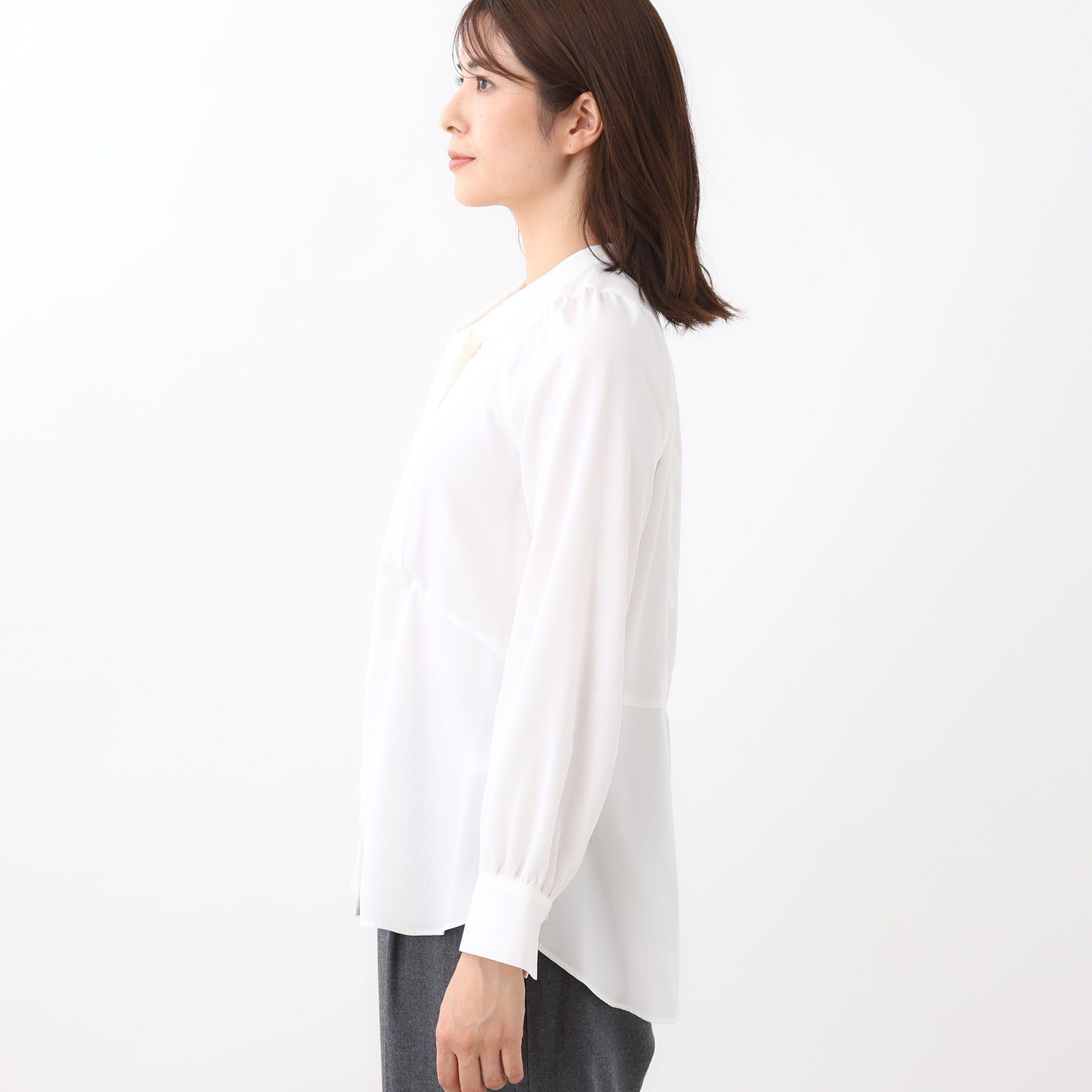 Reflect「【レイヤードに◎】ボウタイブラウス」|シャツ・ブラウス|