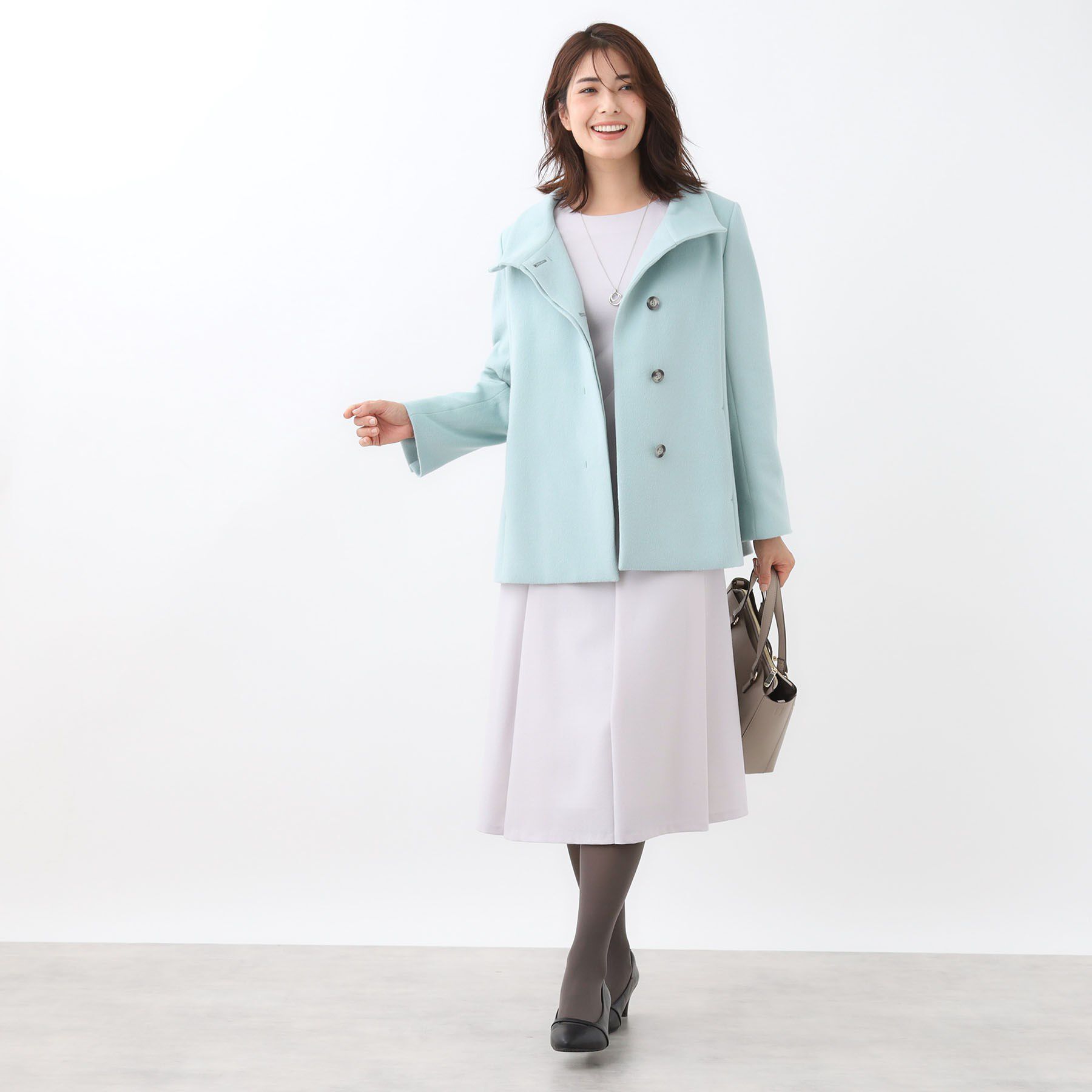 Reflect「【衿が顔に当たらない◎】スタンドネックミドルコート」|その他|