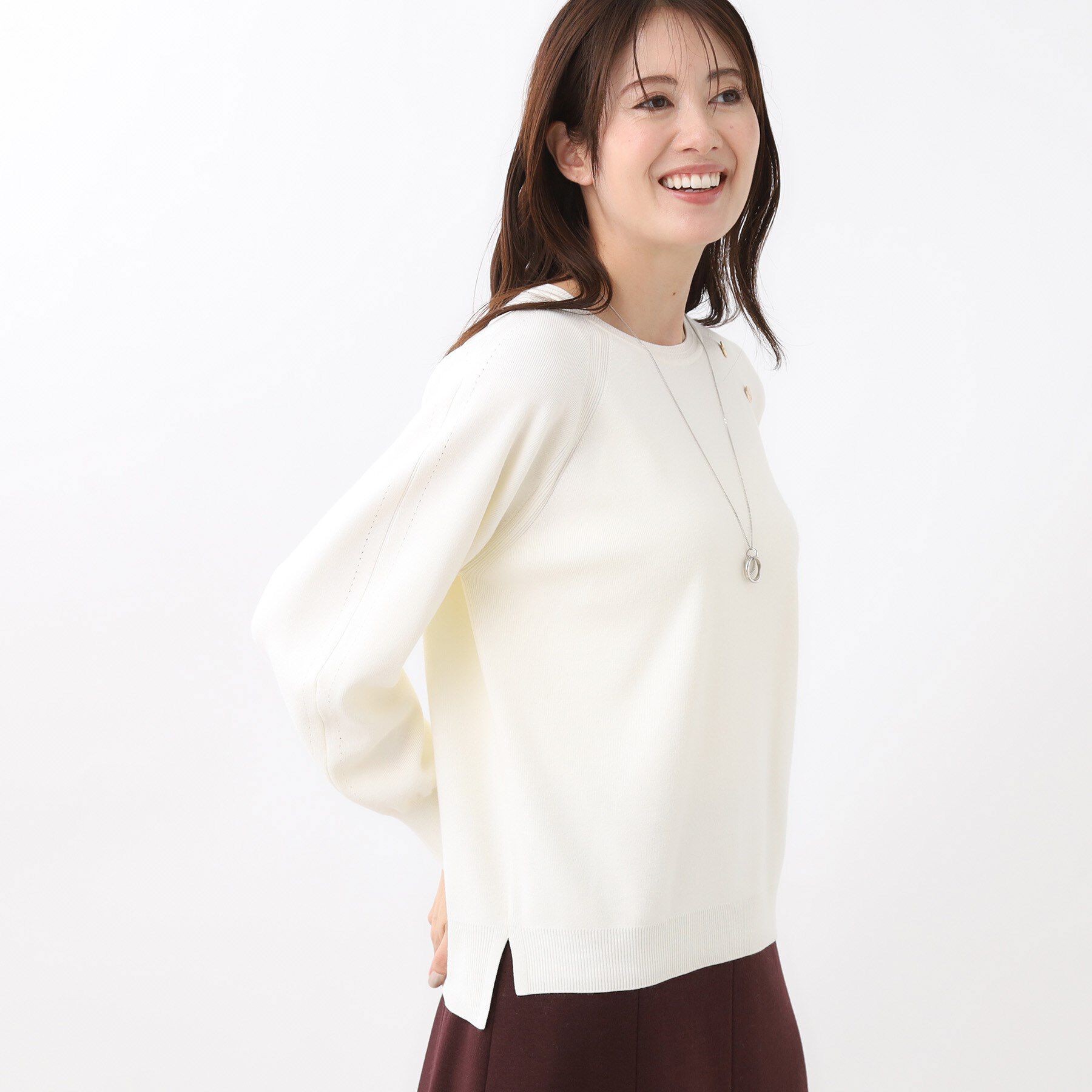 Reflect「【ゆったり着られる◎】ラグランスリーブニット」|ニット・セーター|