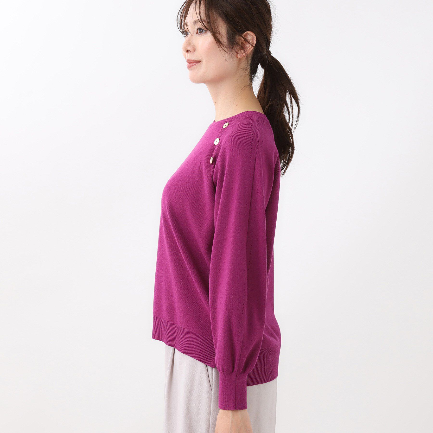 Reflect「【ゆったり着られる◎】ラグランスリーブニット」|ニット・セーター|