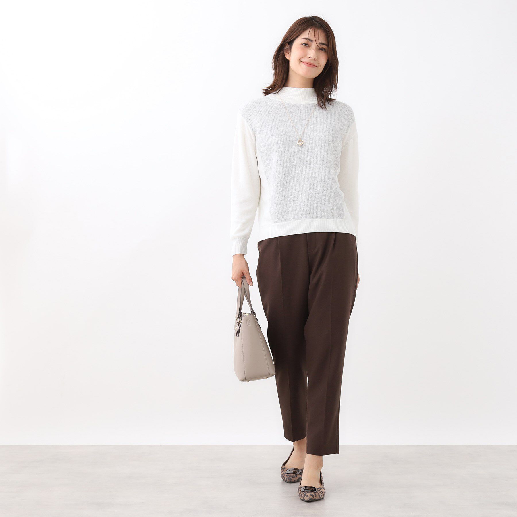 Reflect「アーガイル柄ハイネックニット」|ニット・セーター|