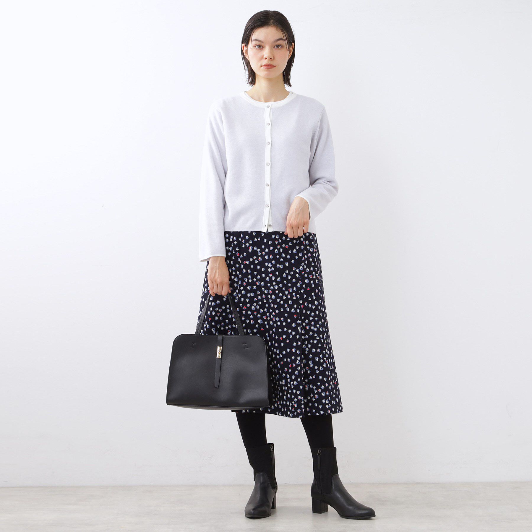 Reflect「ソフトフレアプリントスカート」|スカート|