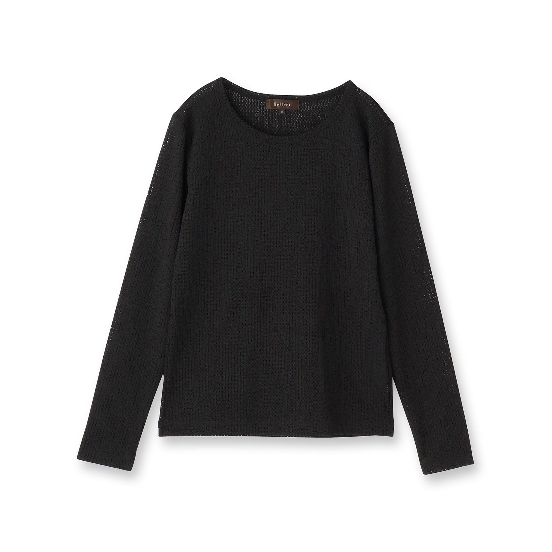 Reflect「【インナーにおすすめ◎】クルーネックレースジャージトップス」|Tシャツ・カットソー|