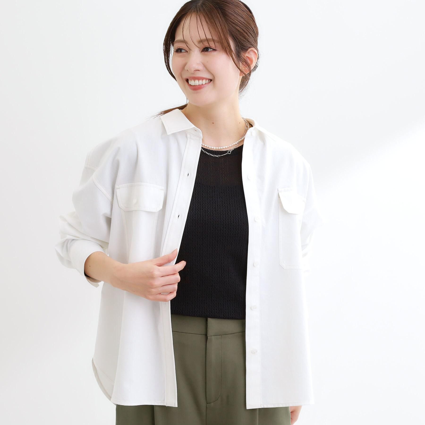 Reflect「【羽織にも◎】ダンガリーシャツ」|シャツ・ブラウス|