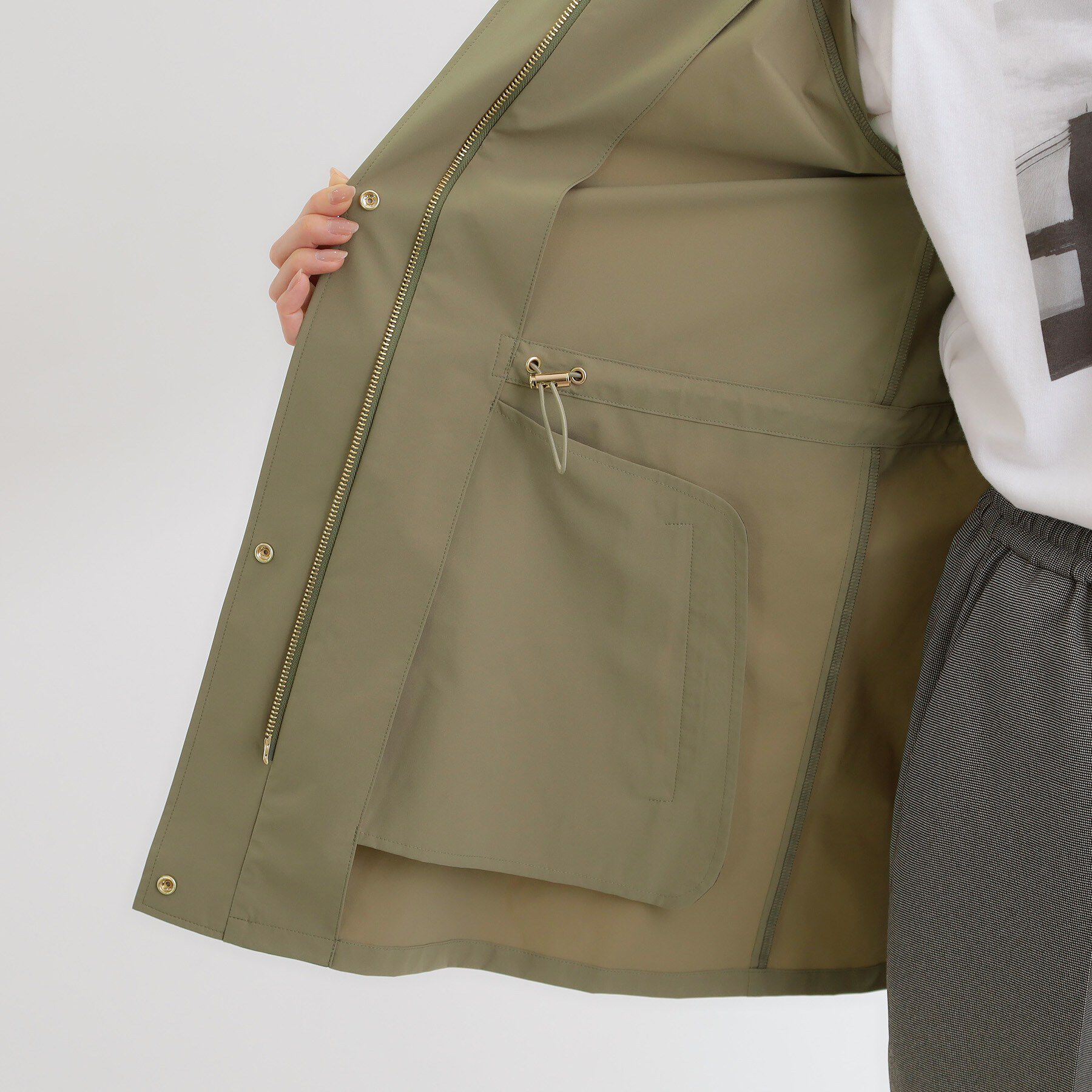 Reflect「ストレッチタフタミドル丈スタンドカラーコート」|その他|