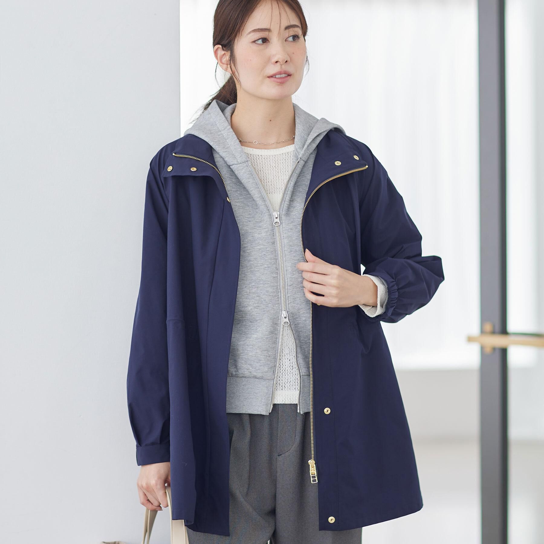 Reflect「ストレッチタフタミドル丈スタンドカラーコート」|その他|