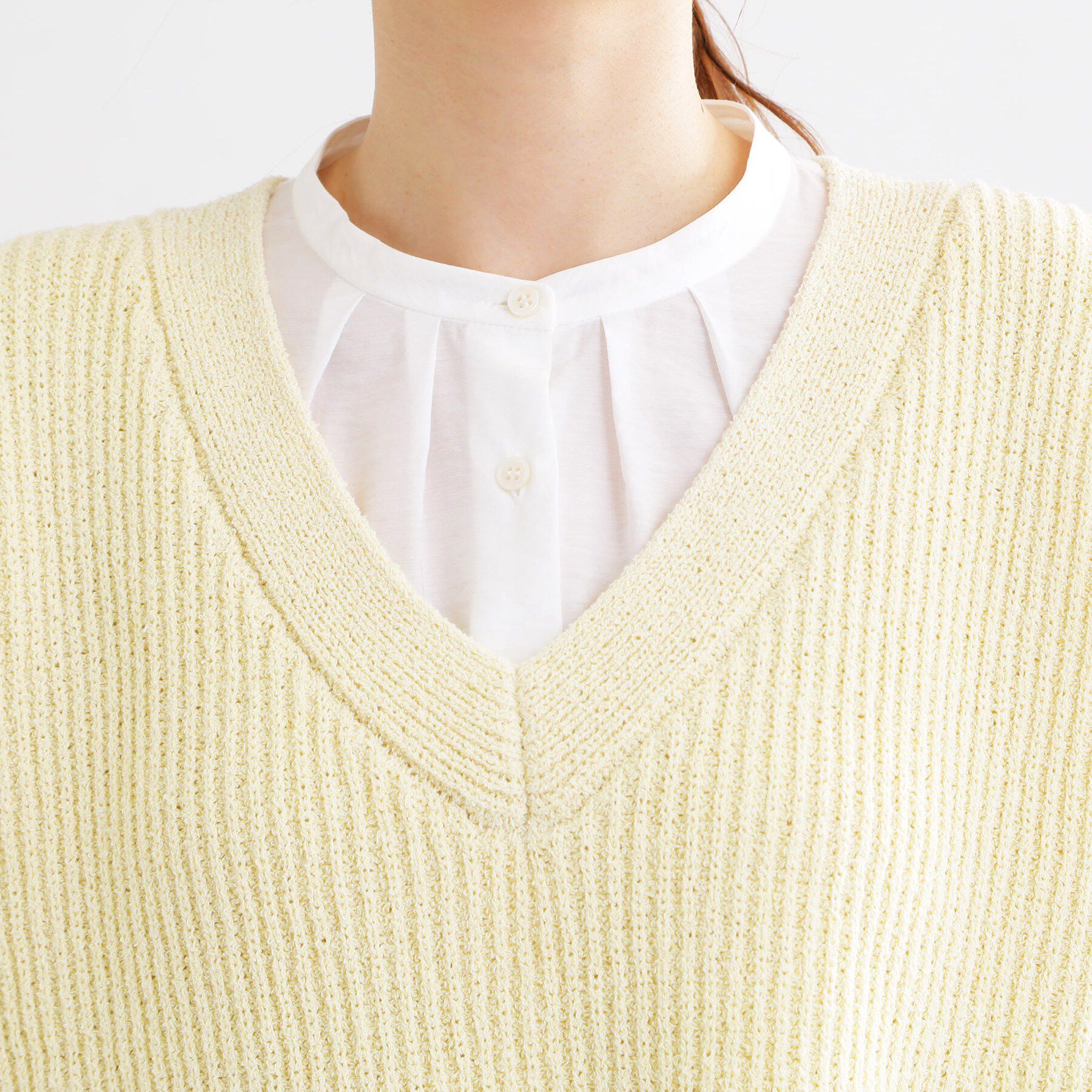 Reflect「【レイヤードにおすすめ◎】ドライタッチニットベスト」|ニット・セーター|