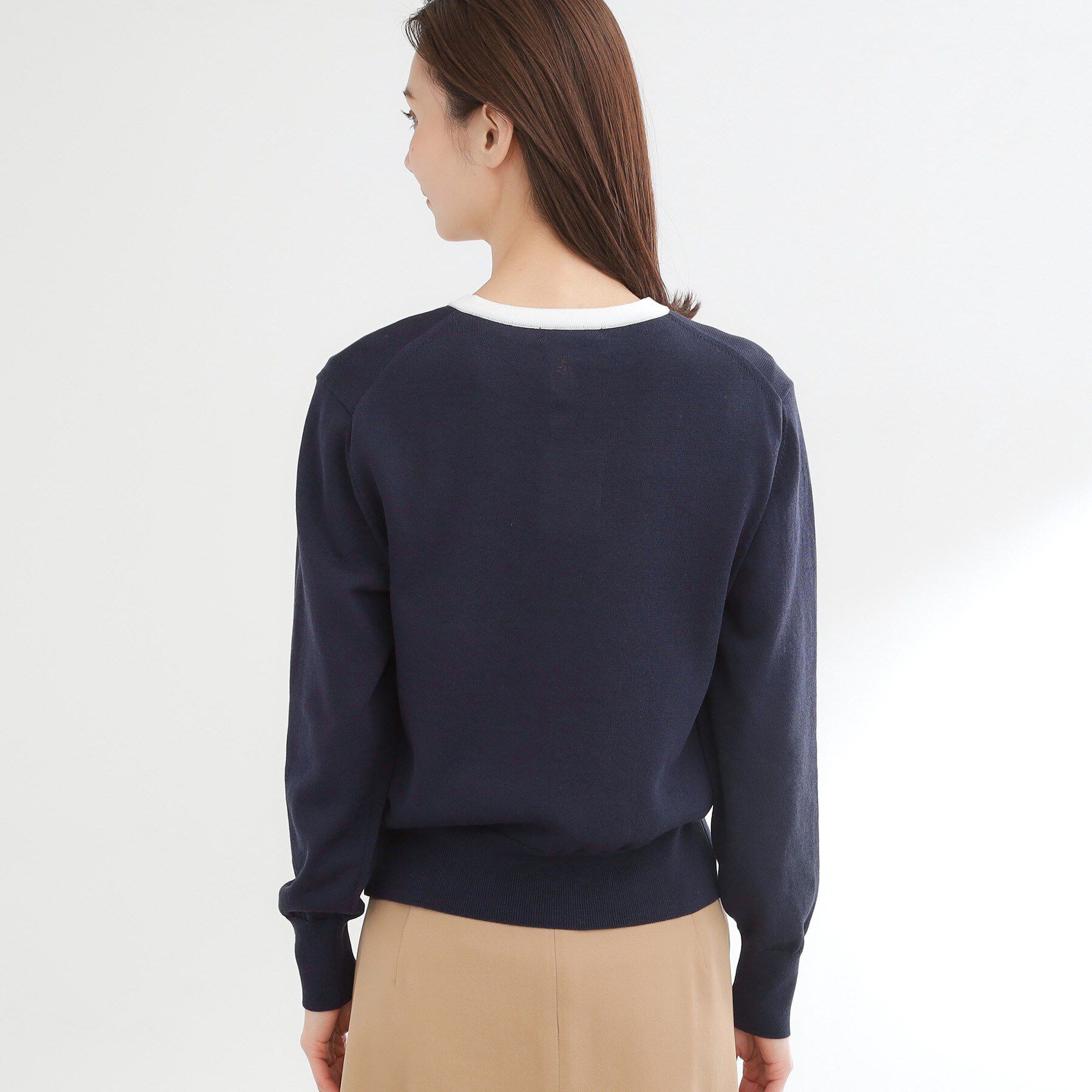 Reflect「【アンサンブル可】バイカラーカーディガン」|カーディガン|