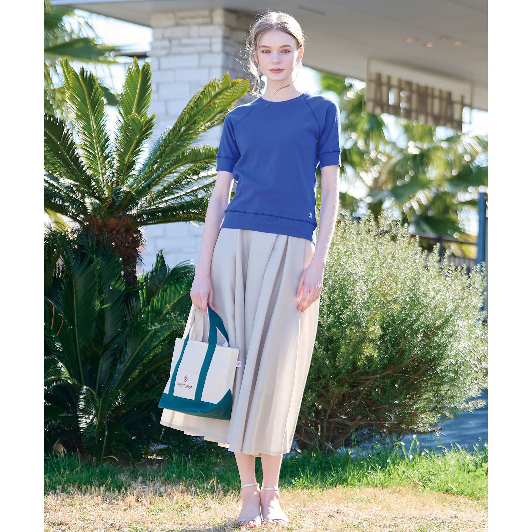 DRESSTERIOR「ラグランハーフスリーブプルオーバー」|Tシャツ・カットソー|