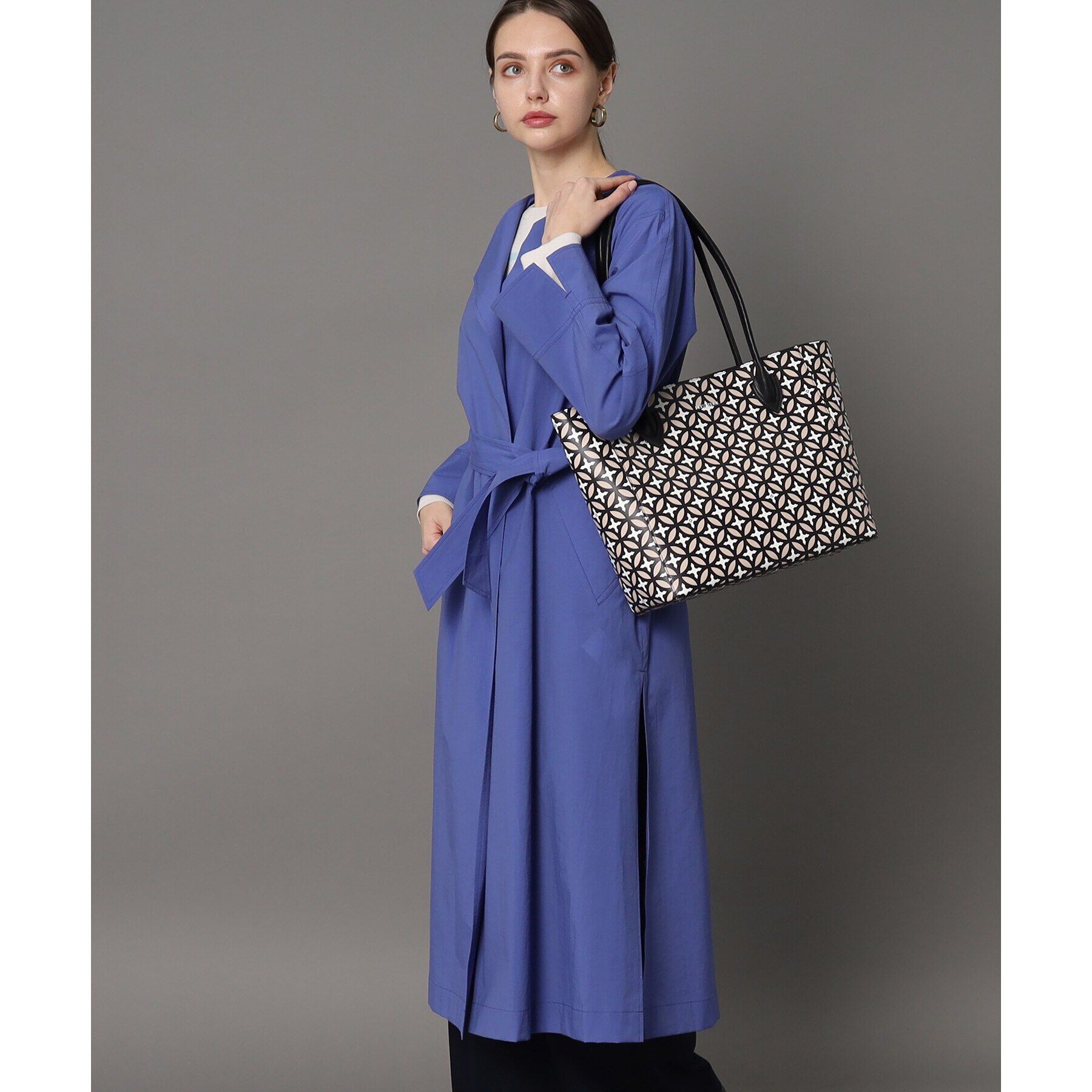 DRESSTERIOR「オーバーラップサークル リサイクルレザートート」|トートバッグ|