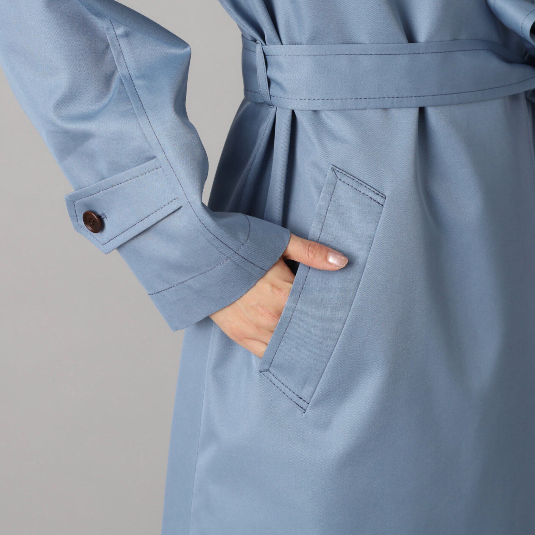 DRESSTERIOR「【ウォッシャブル/美シルエット】ライトトレンチコート」|トレンチコート|