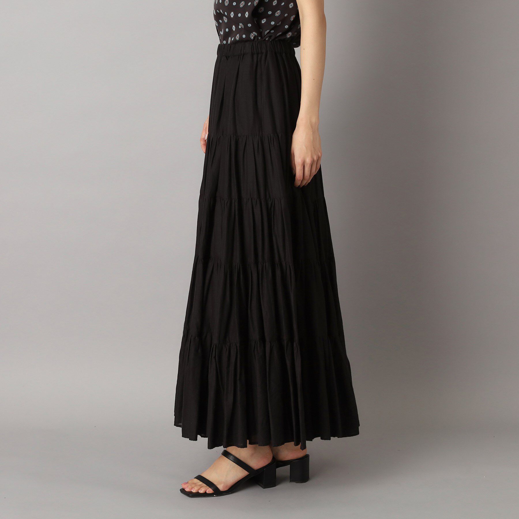 DRESSTERIOR「洗える/コットンボイルティアードスカート」|スカート|