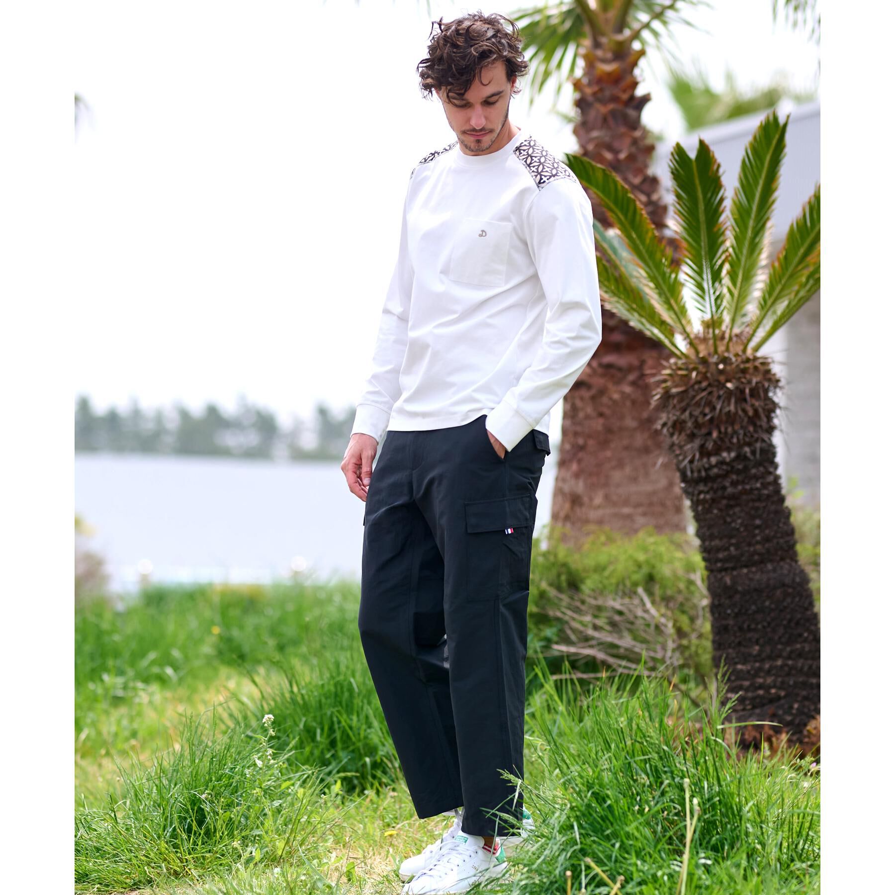 DRESSTERIOR「【接触冷感/UVカット】BACK BREEZE TECH ロングTシャツ」|Tシャツ・カットソー|