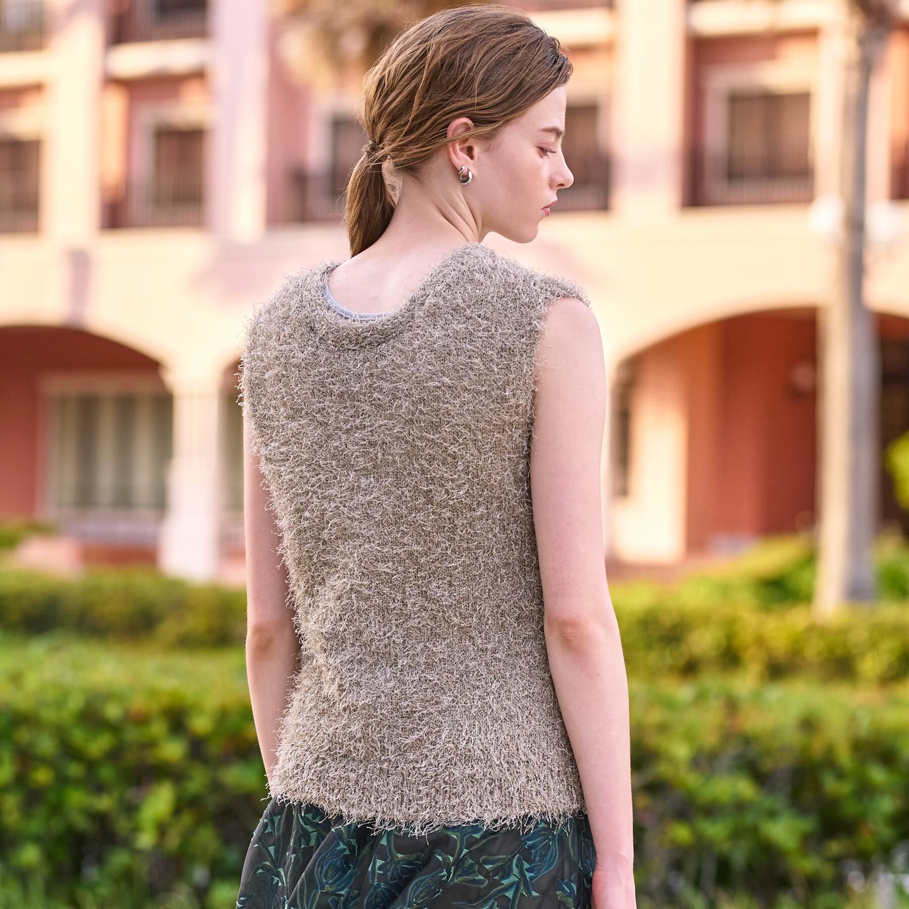 DRESSTERIOR「【洗える/前後2WAY】フェザーヤーン2WAYニットプルオーバー」|ニット・セーター|