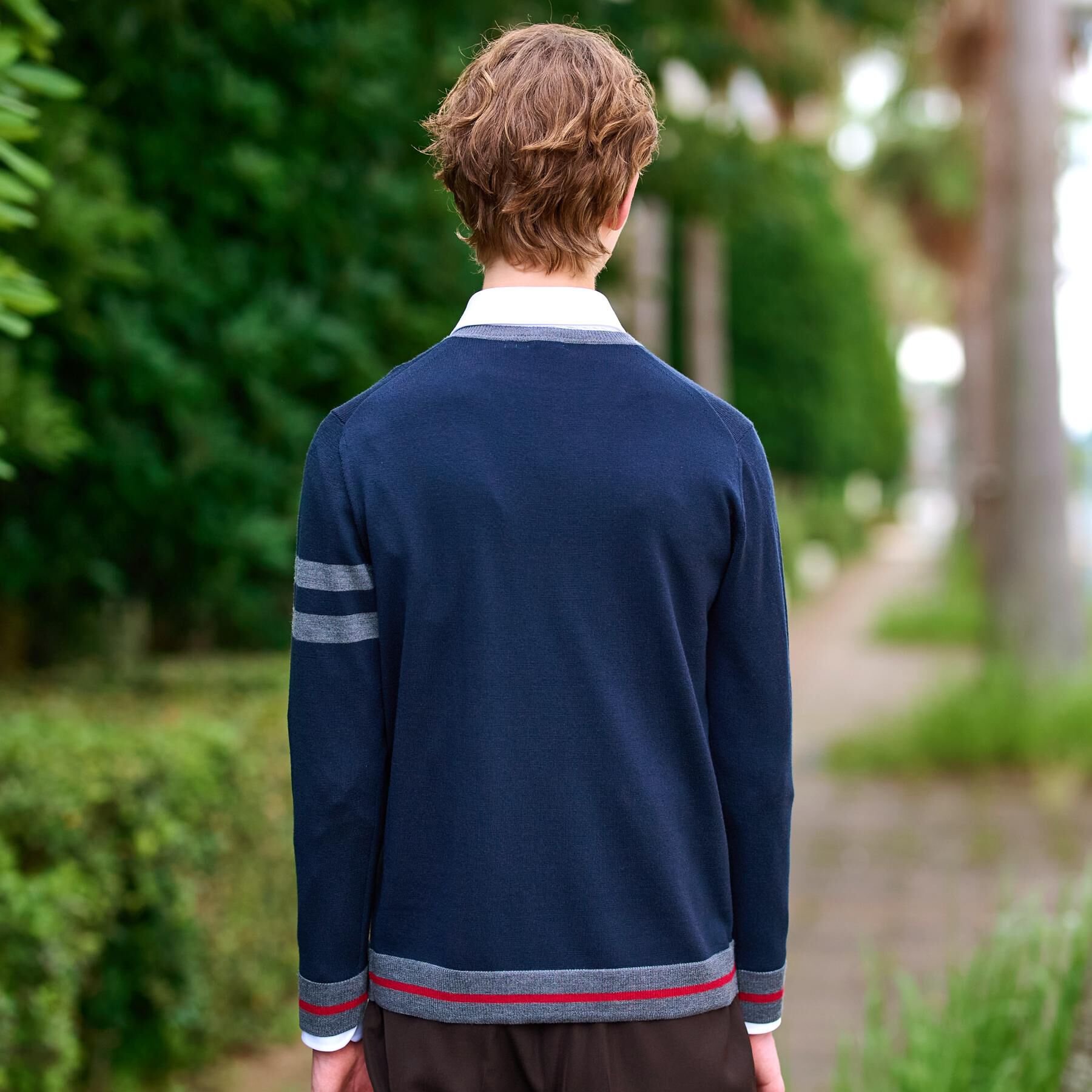 DRESSTERIOR「ウォッシャブルファインメリノ Vネックニット」|ニット・セーター|