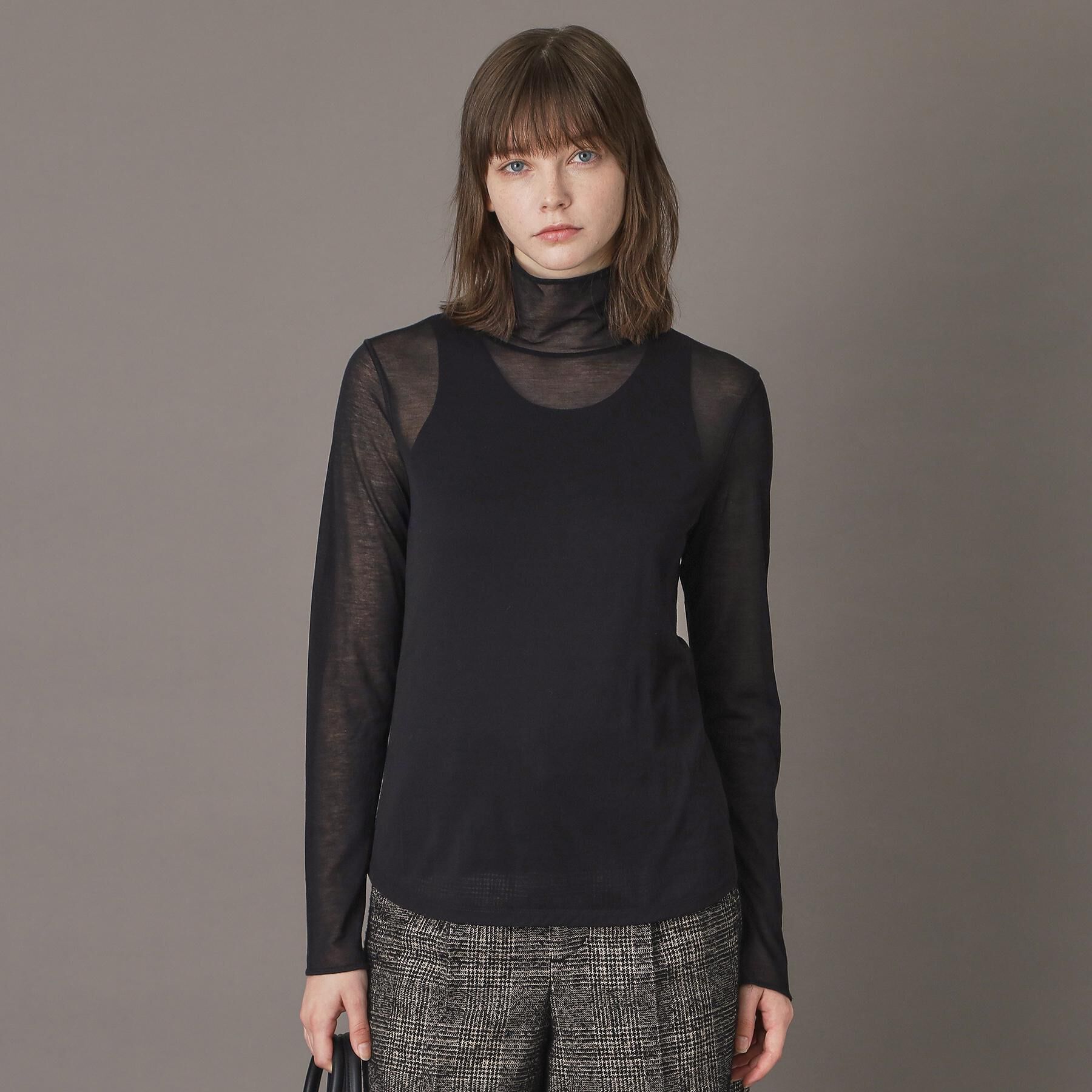 DRESSTERIOR「【シアー素材】シアータートルトップス」|Tシャツ・カットソー|