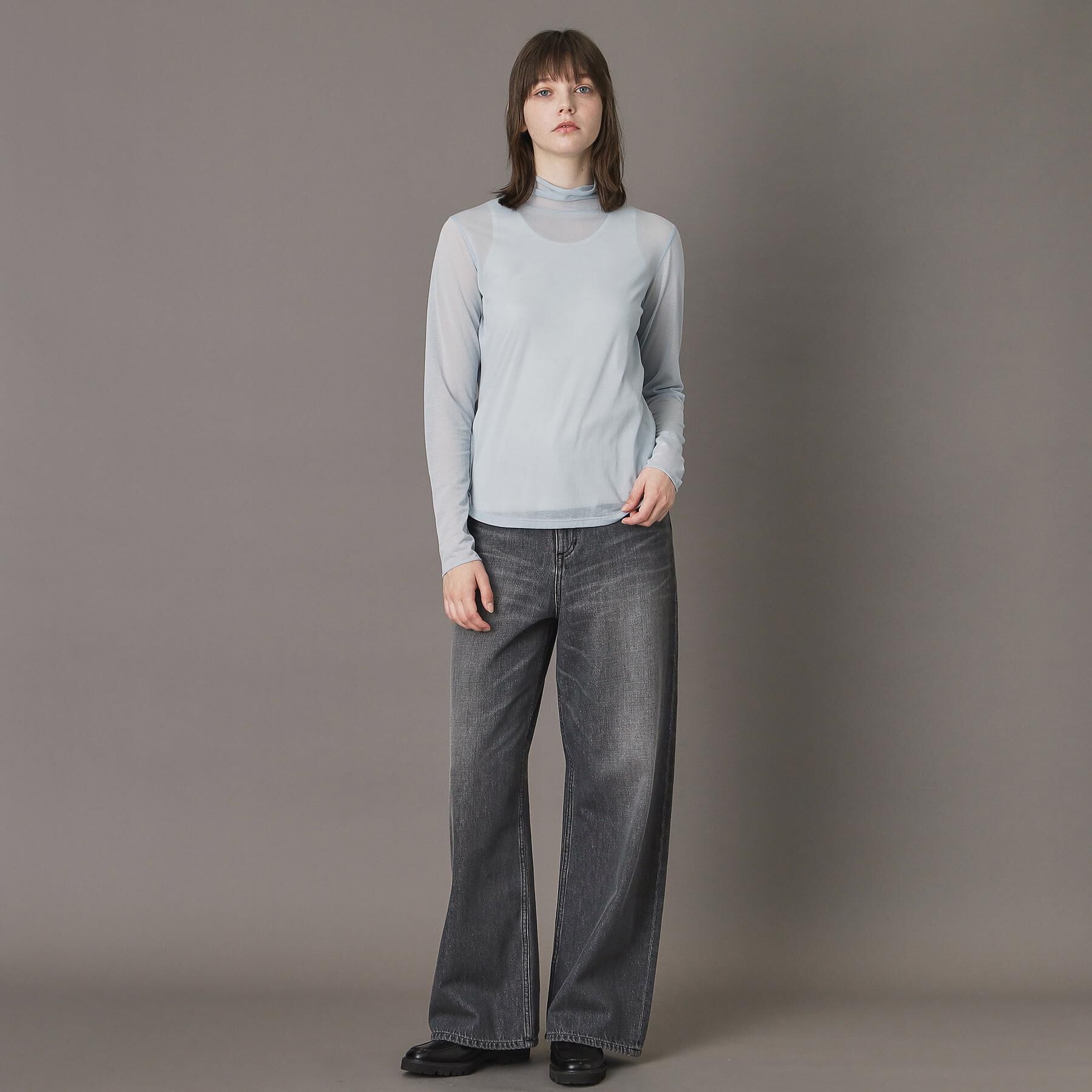 DRESSTERIOR「【シアー素材】シアータートルトップス」|Tシャツ・カットソー|