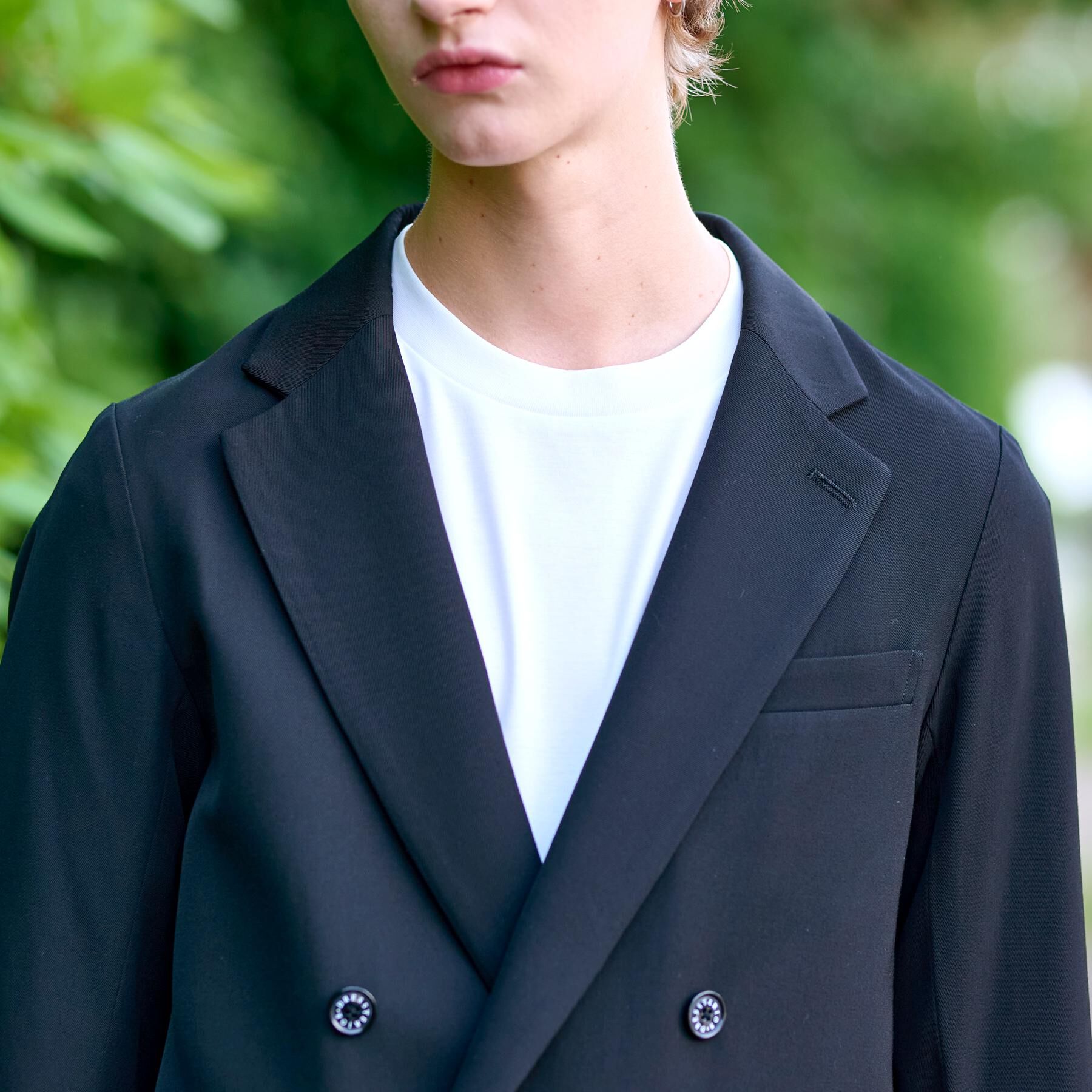 DRESSTERIOR「【セットアップ可】クリアーカルゼ コンフォータブル ダブルジャケット」|テーラードジャケット|