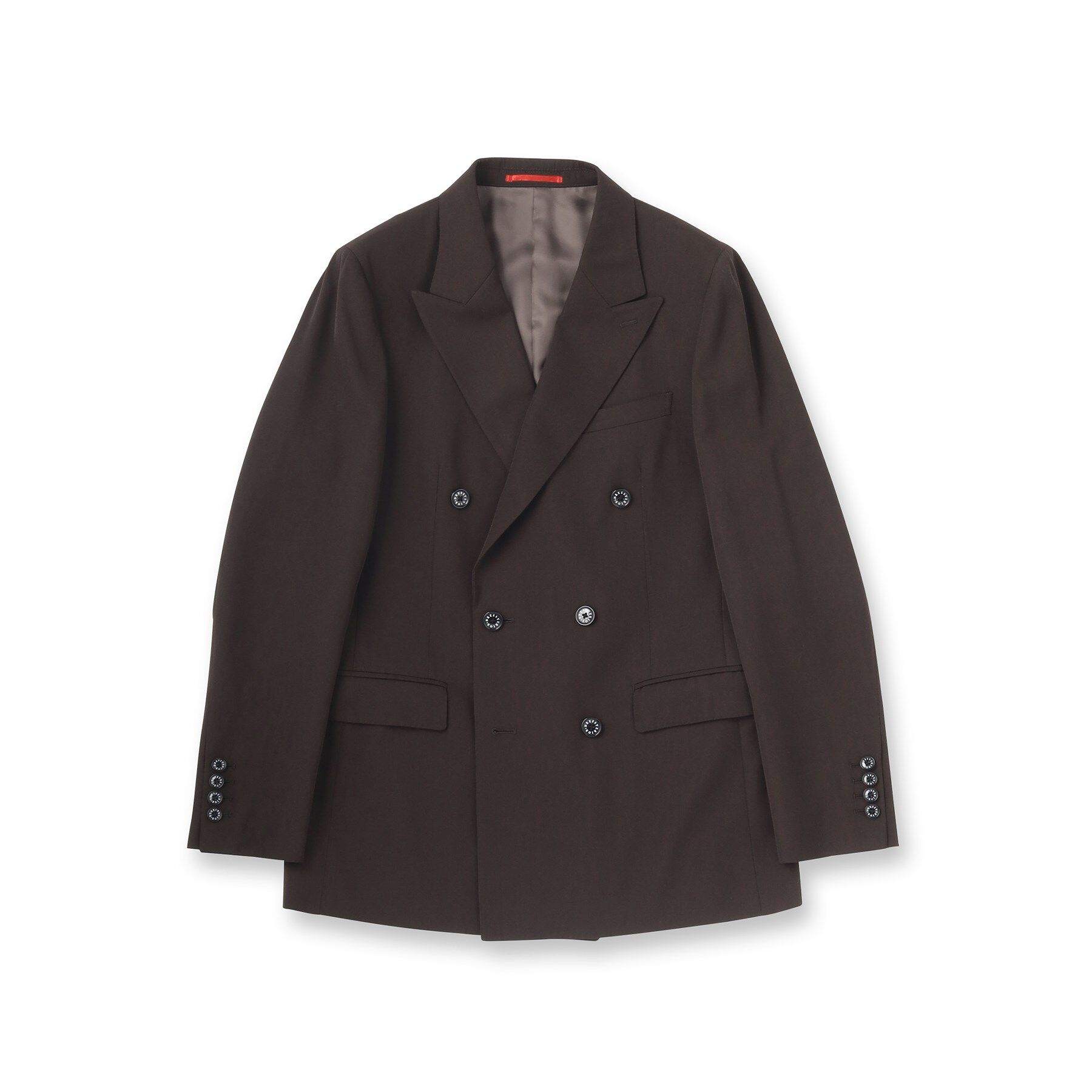 DRESSTERIOR「【セットアップ可】ブラウンツイル ダブルジャケット」|テーラードジャケット|