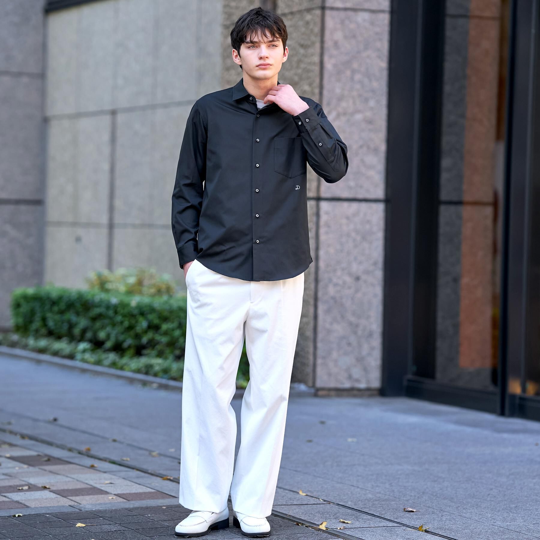 DRESSTERIOR「コットングログランシャツ」|シャツ・ブラウス|