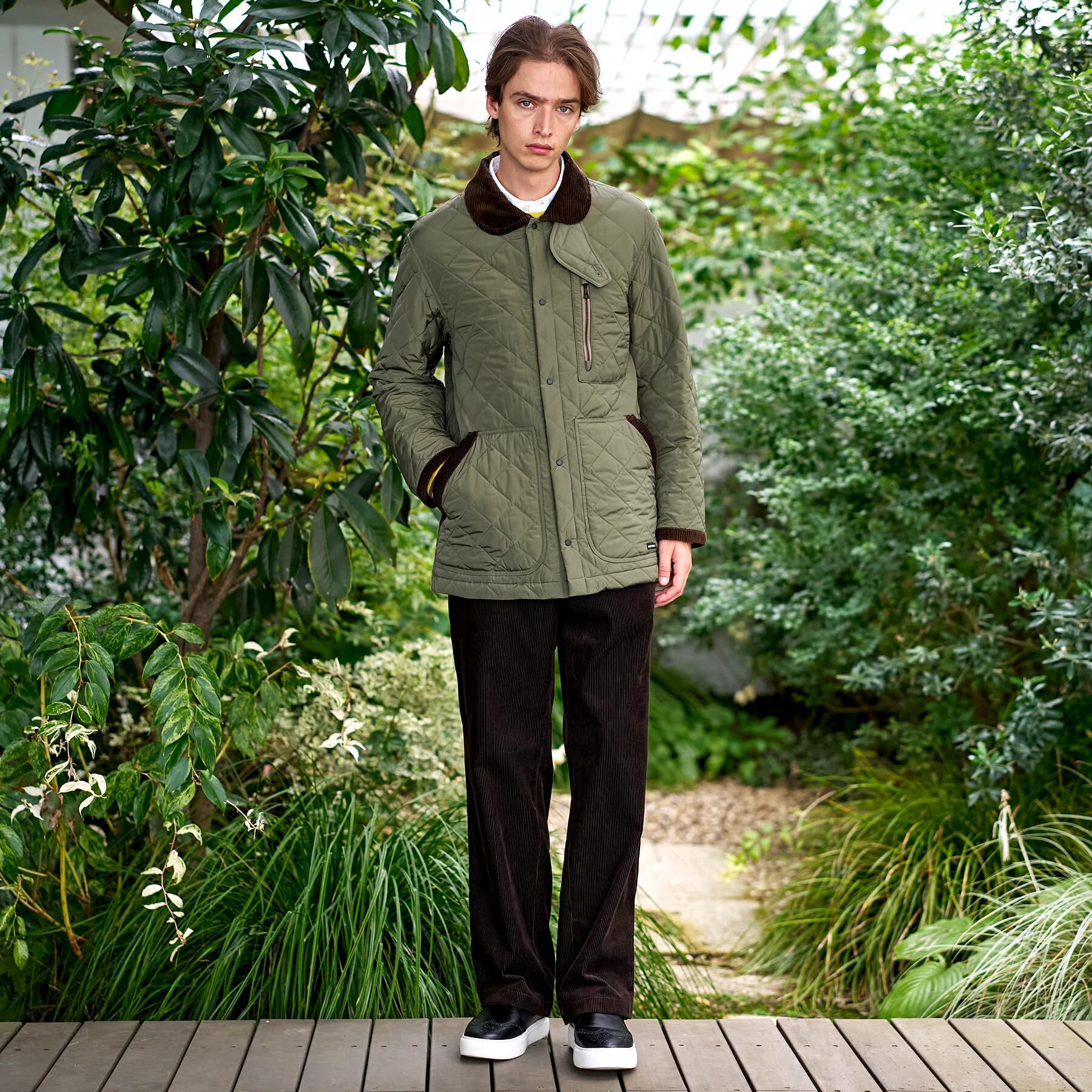 DRESSTERIOR「キルティング ハンティングジャケット」|ブルゾン・スタジャン|