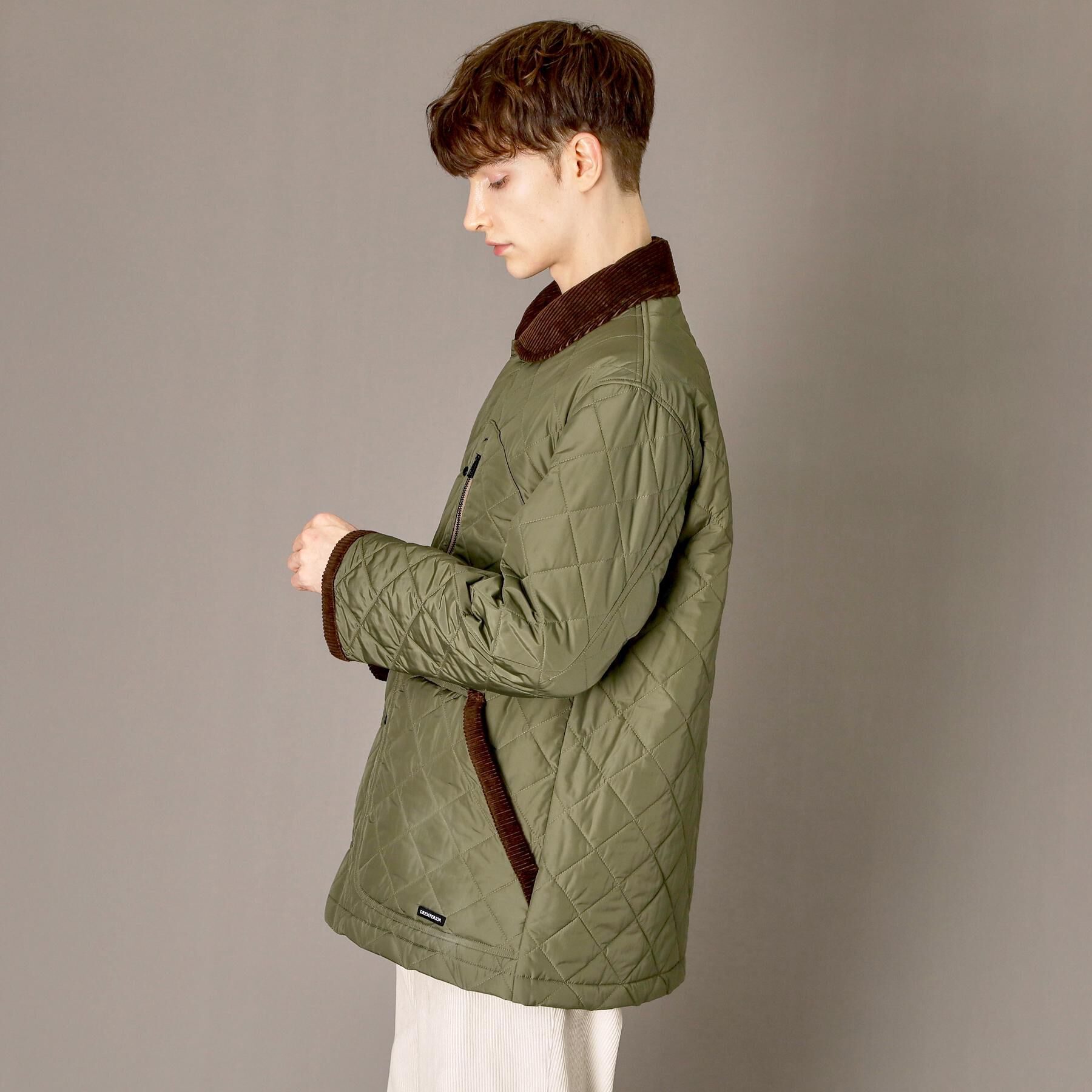 DRESSTERIOR「キルティング ハンティングジャケット」|ブルゾン・スタジャン|