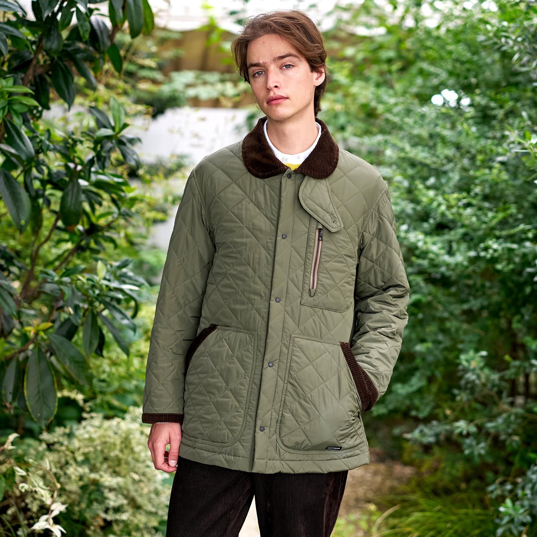 DRESSTERIOR「キルティング ハンティングジャケット」|ブルゾン・スタジャン|