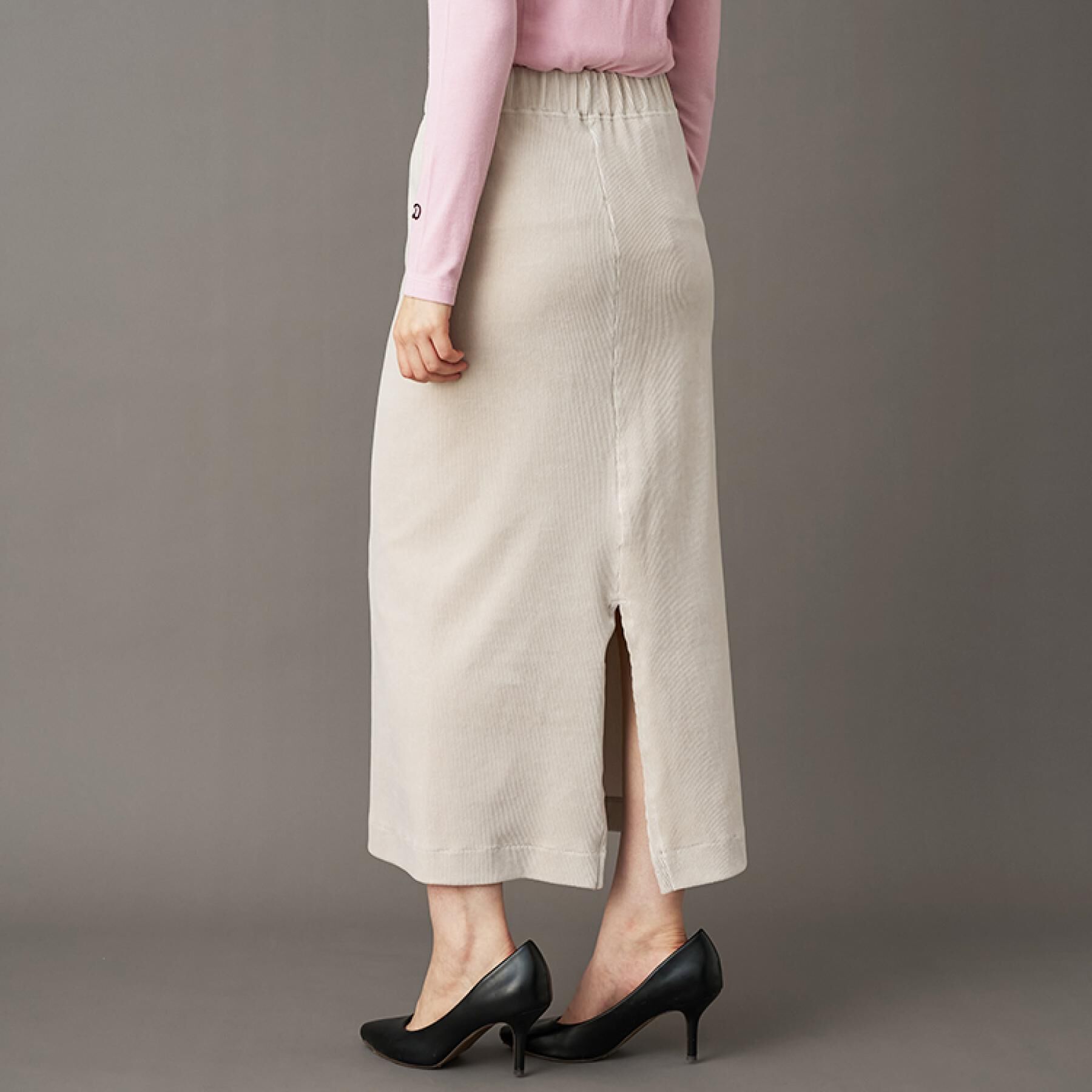 DRESSTERIOR「コーデュロイジャージタイトスカート」|スカート|