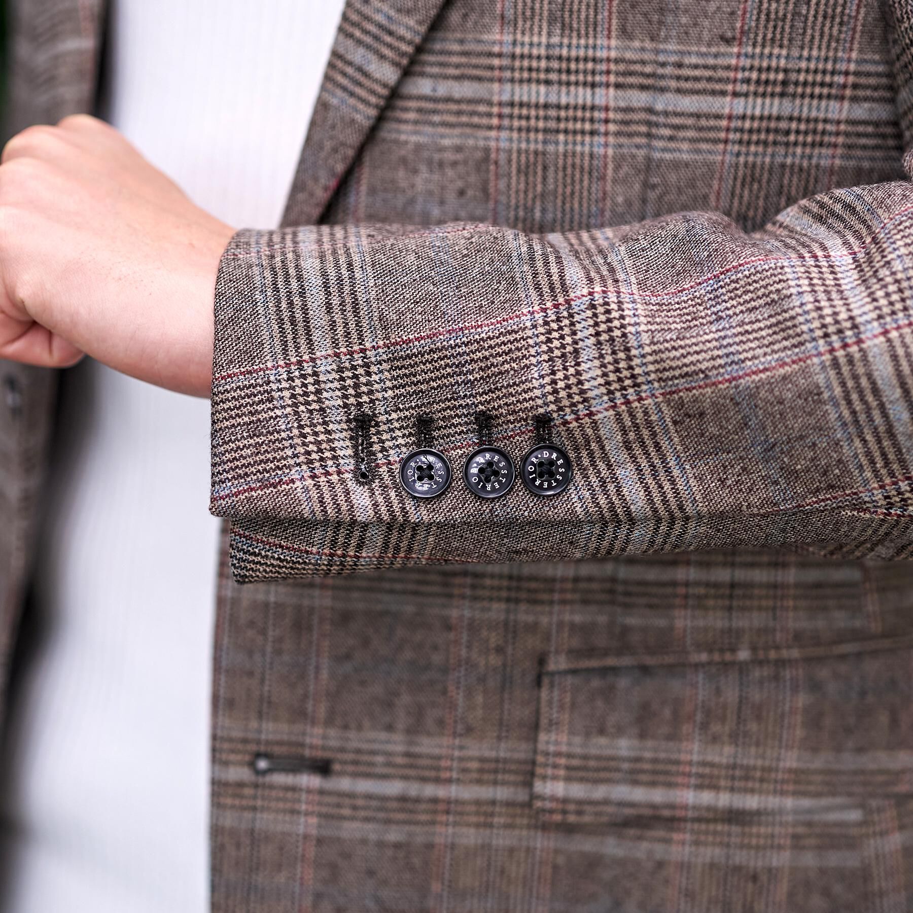 DRESSTERIOR「【セットアップ可】ヨーロピアン グレンチェックジャケット」|テーラードジャケット|