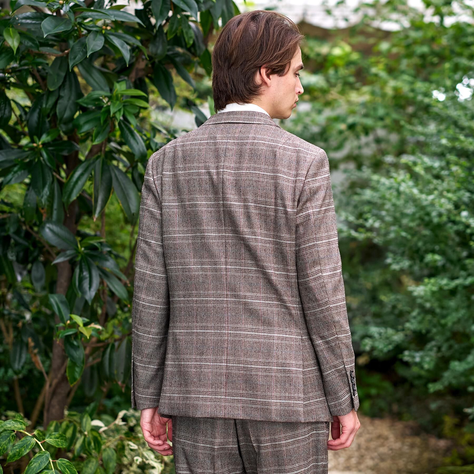 DRESSTERIOR「【セットアップ可】ヨーロピアン グレンチェックジャケット」|テーラードジャケット|