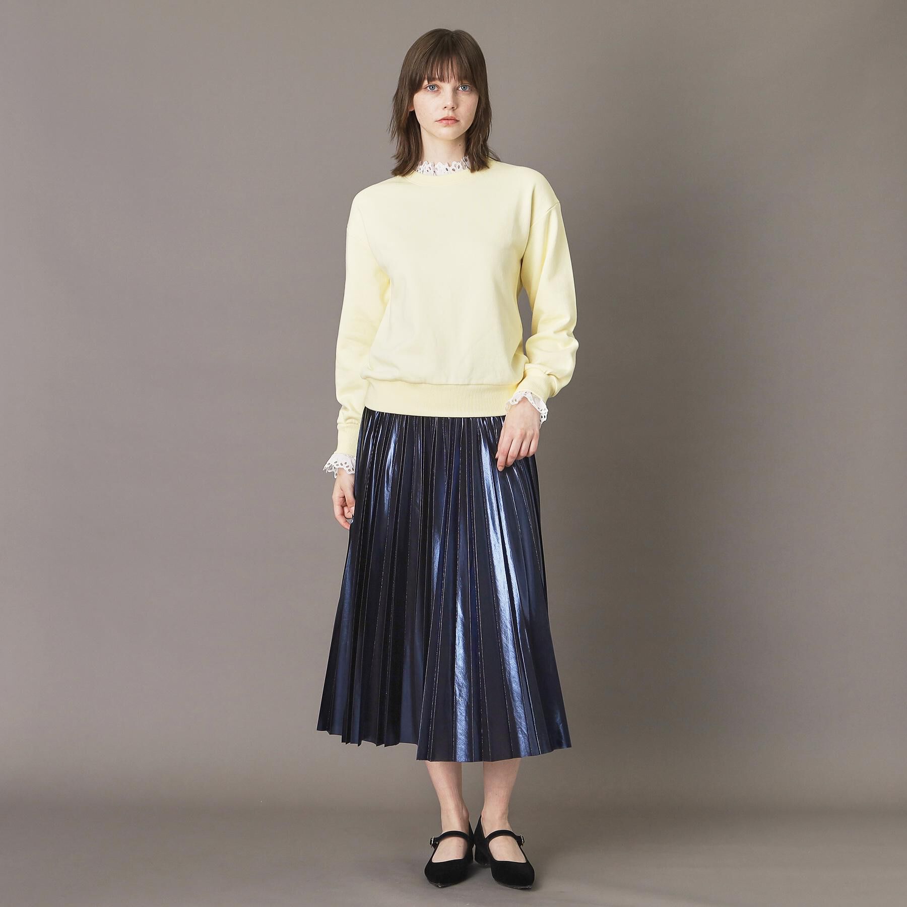 DRESSTERIOR「取り外しフリル付き裏毛プルオーバー」|パーカー|